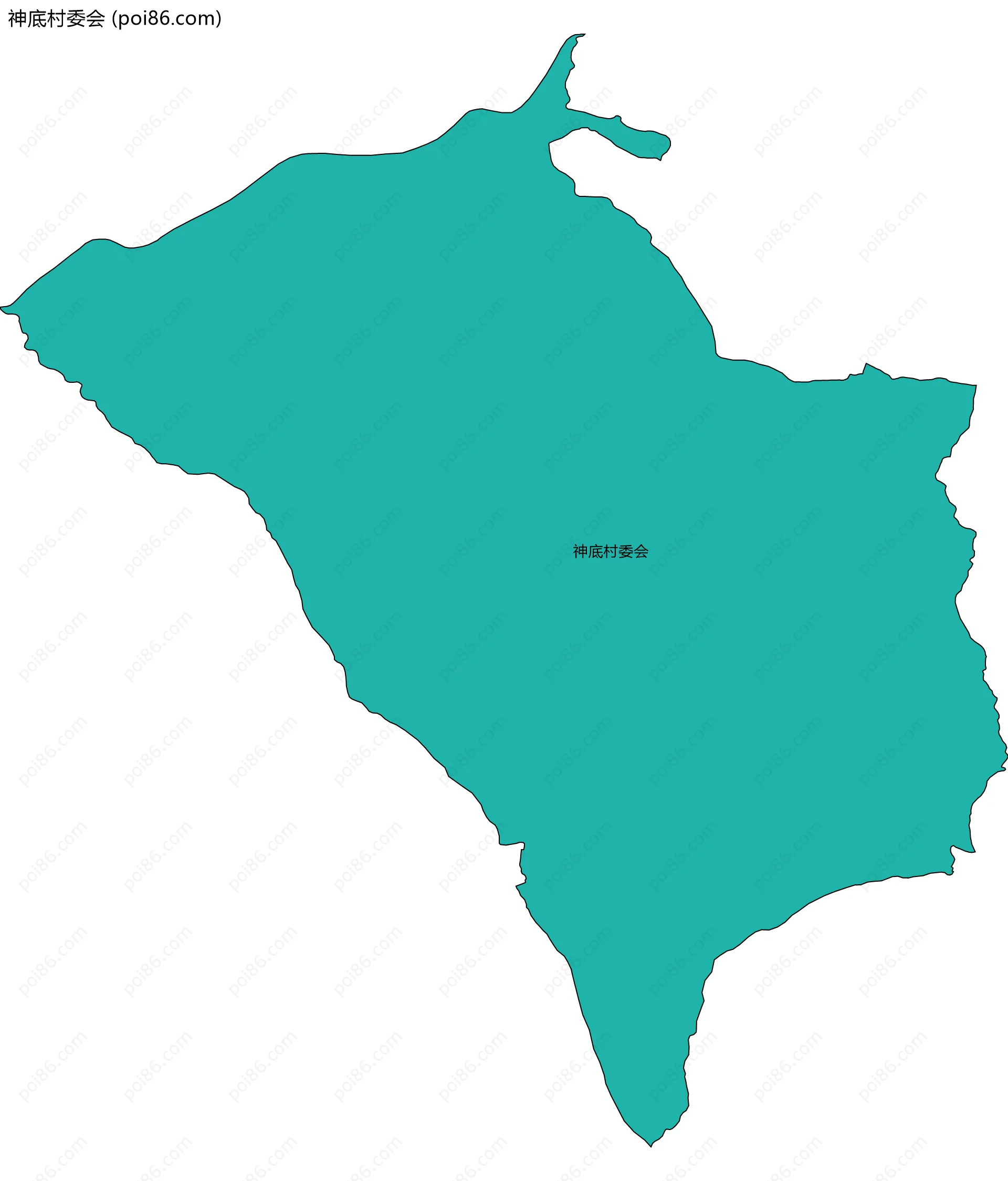 神底村委会边界地图