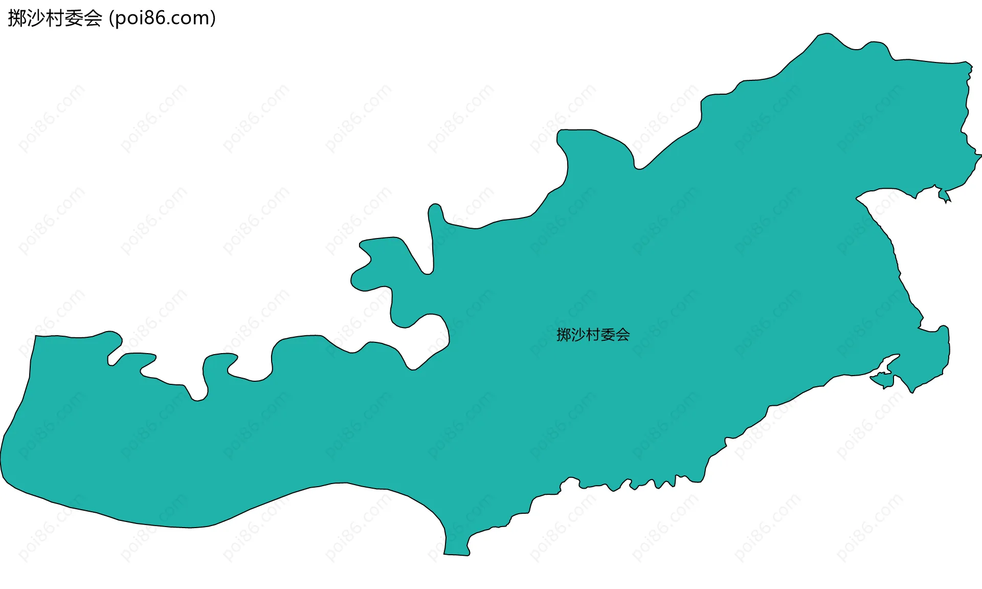 掷沙村委会边界地图
