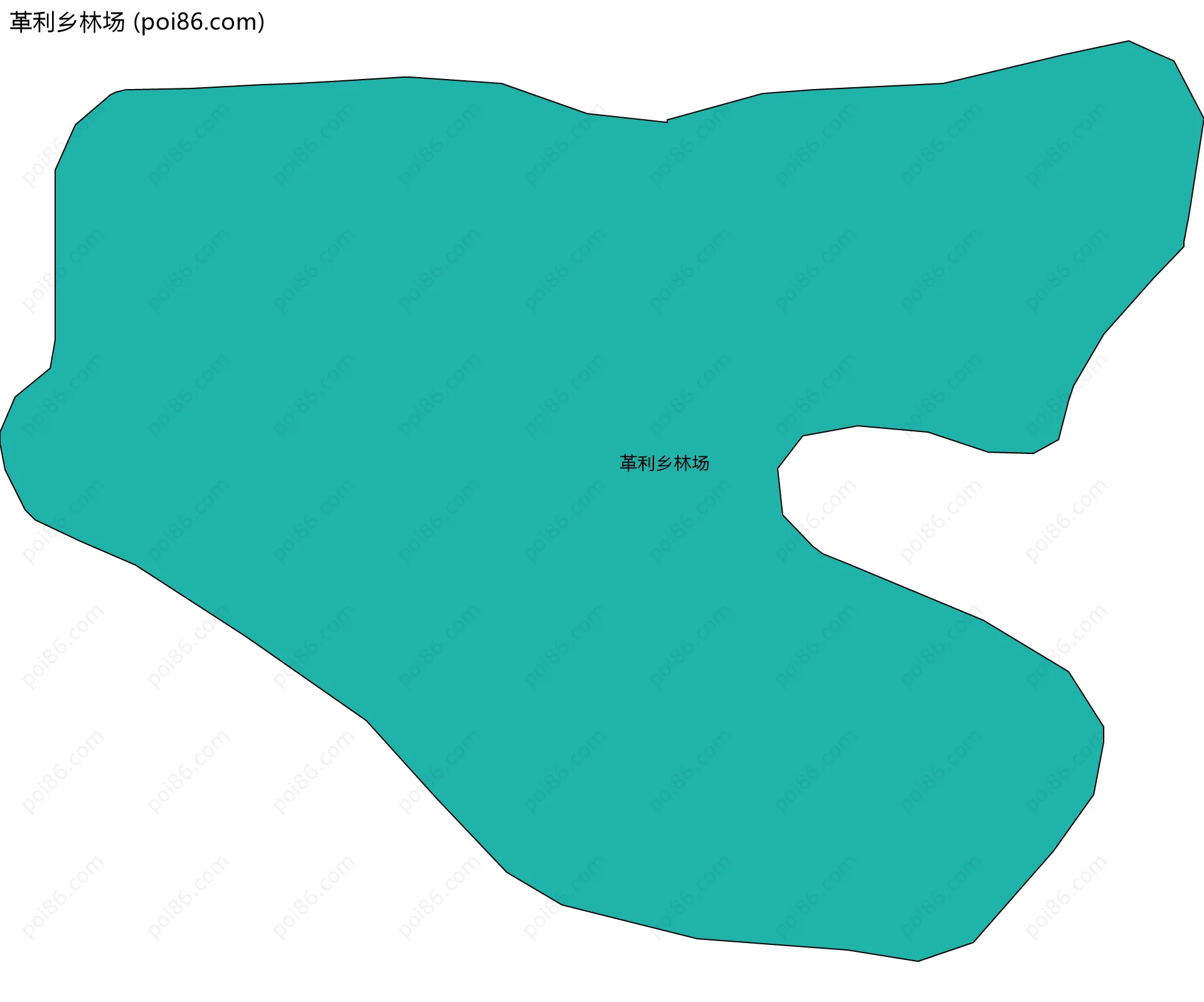 革利乡林场边界地图