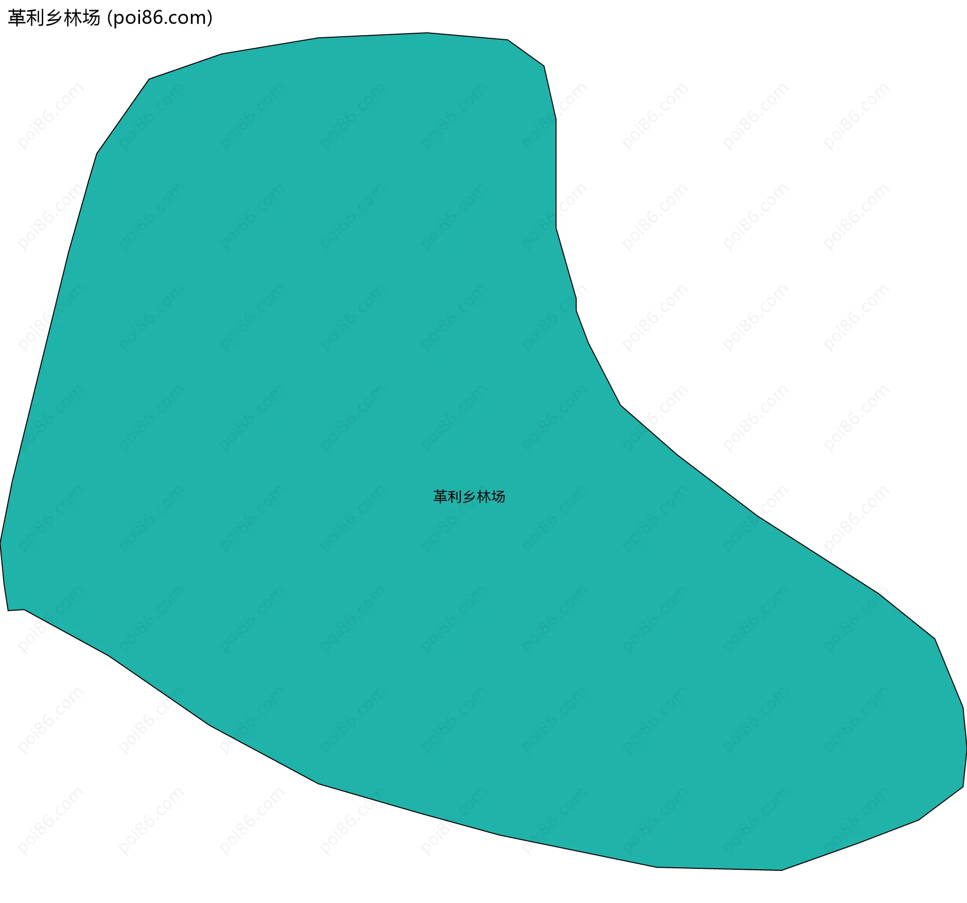革利乡林场边界地图