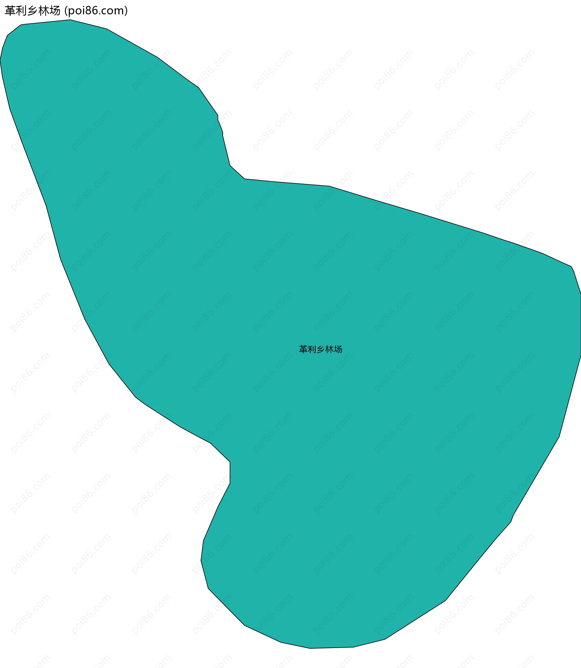 革利乡林场边界地图