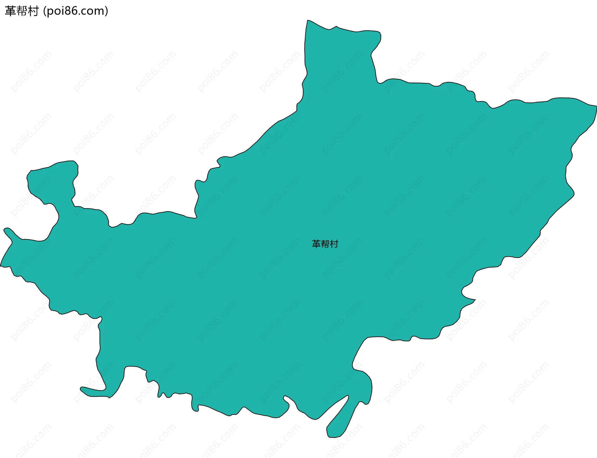 革帮村边界地图