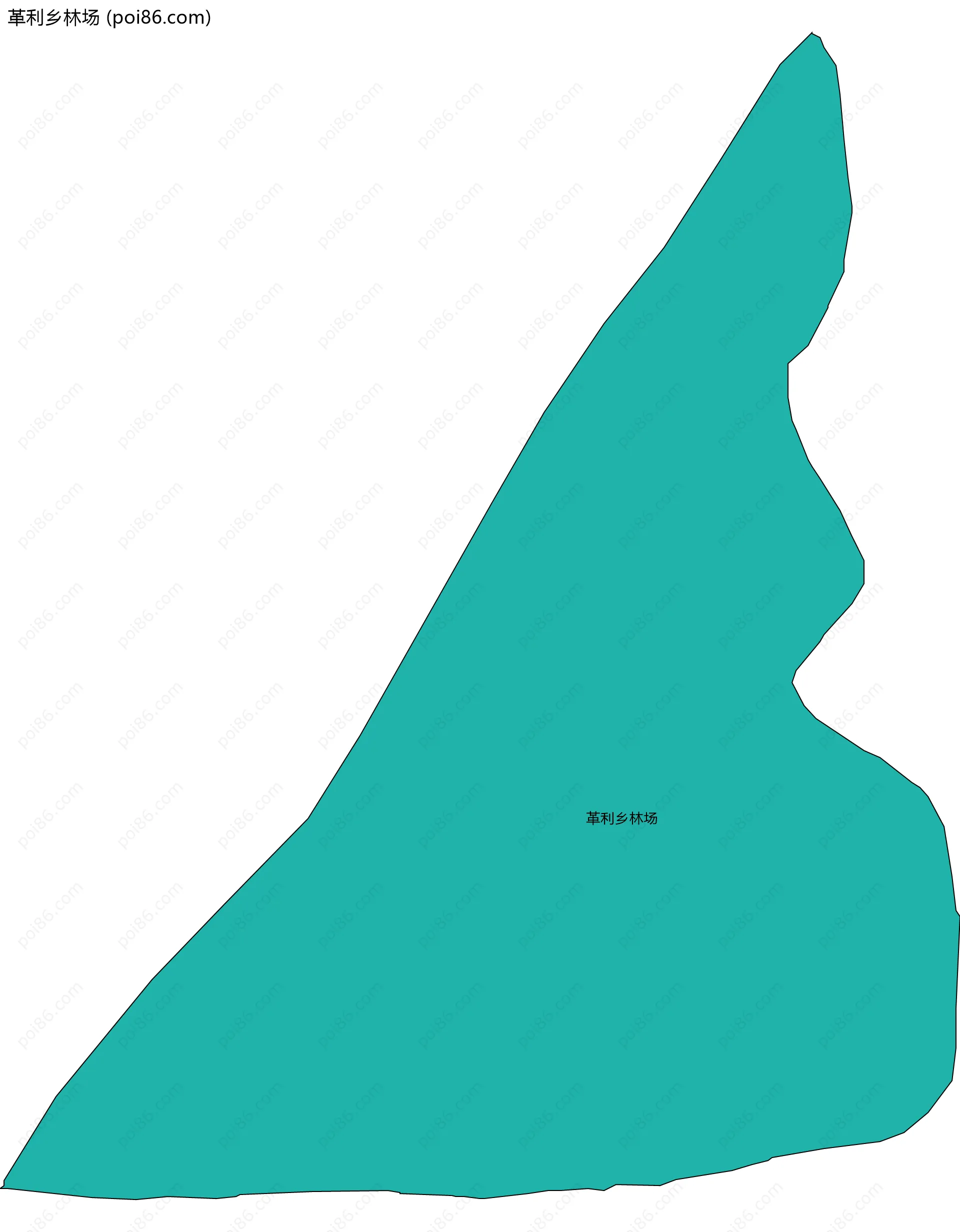 革利乡林场边界地图