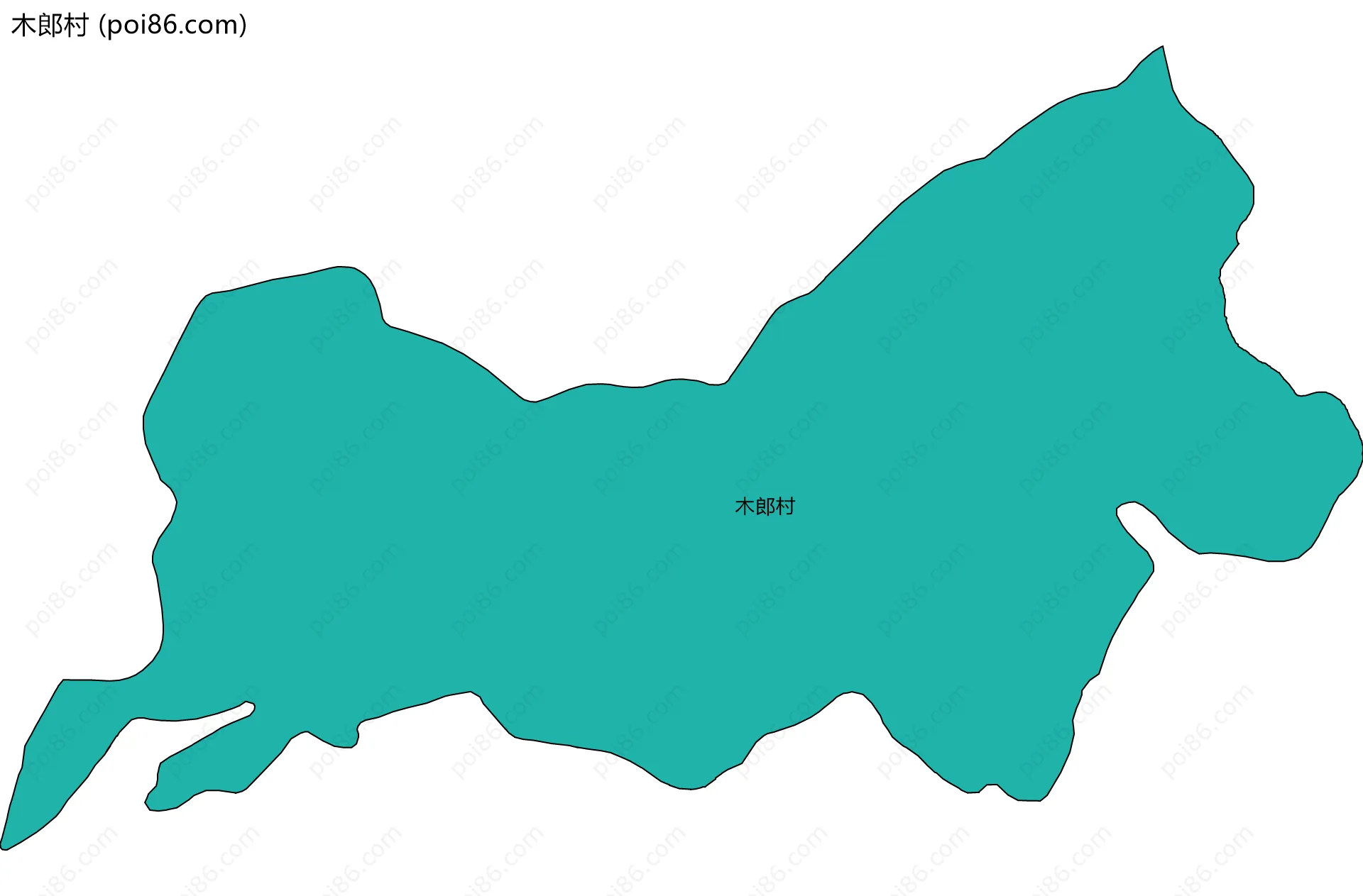 木郎村边界地图