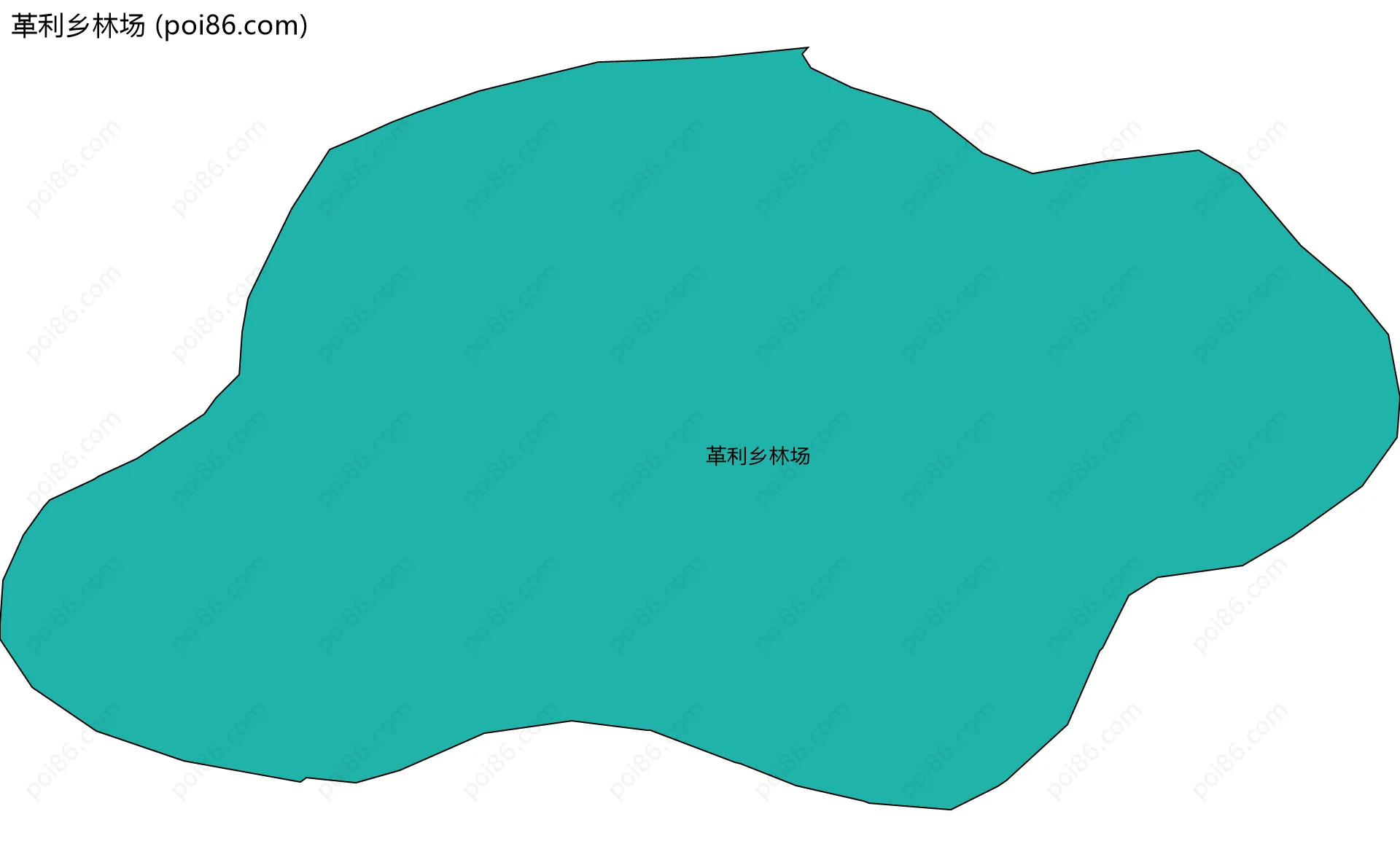 革利乡林场边界地图