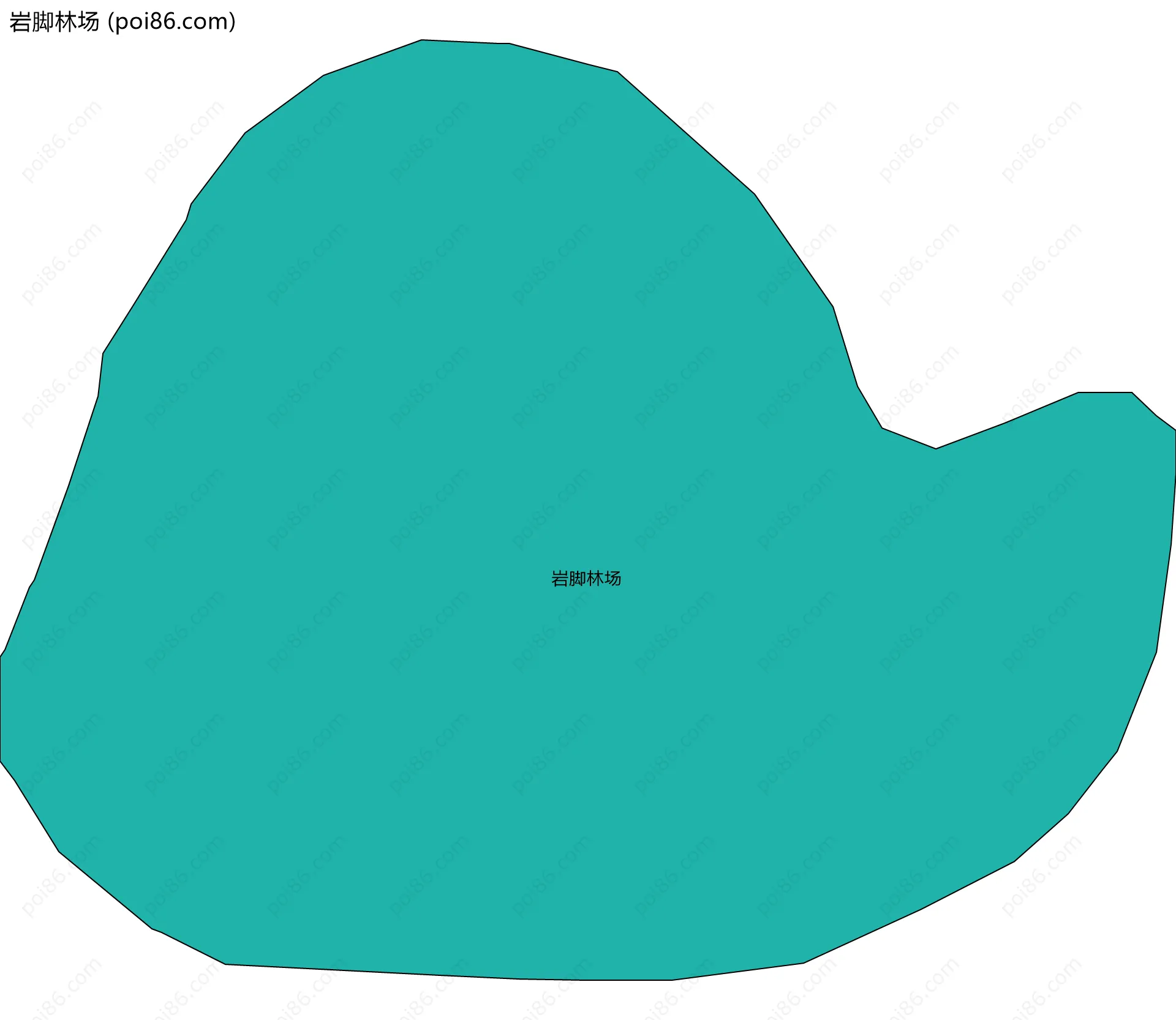 岩脚林场边界地图