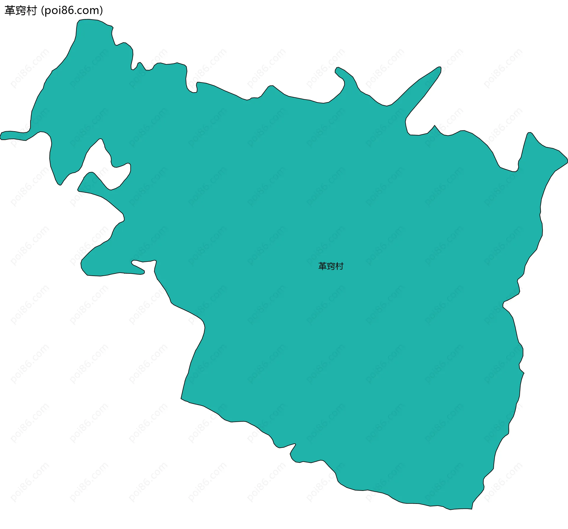 革窍村边界地图