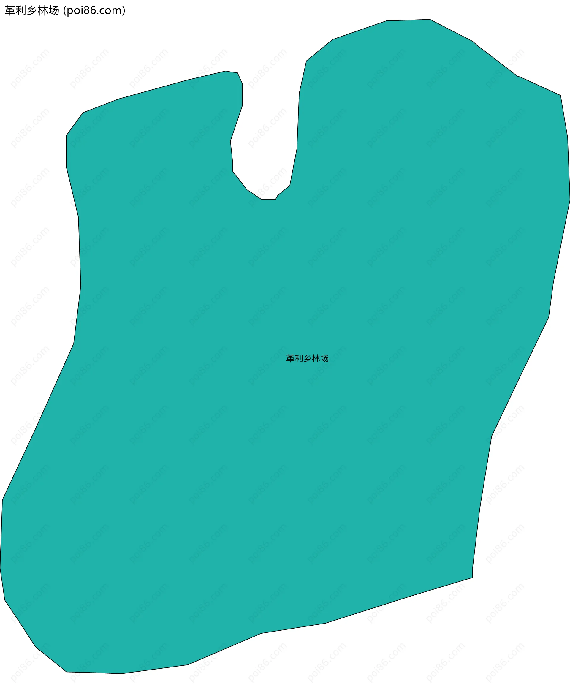 革利乡林场边界地图