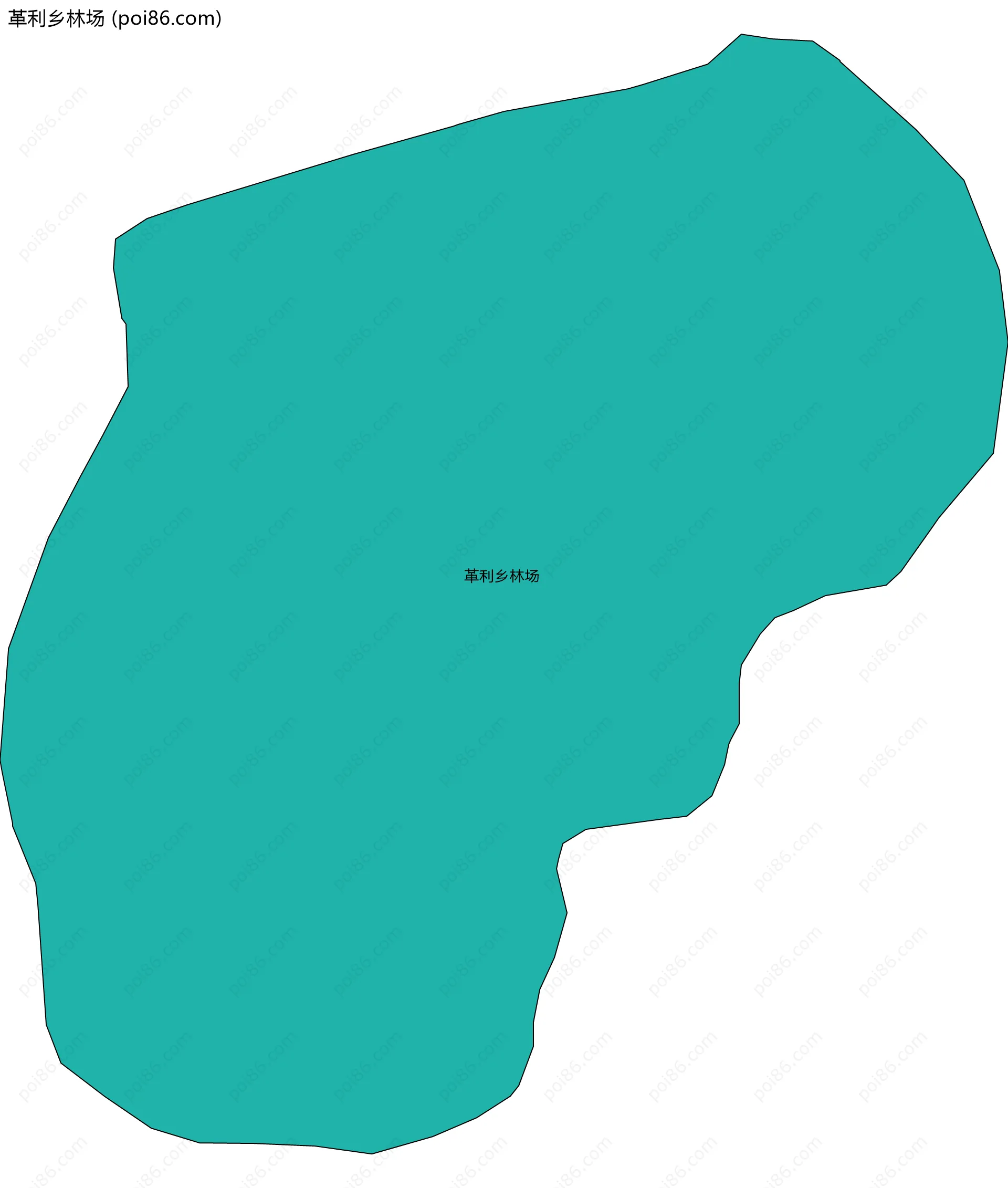 革利乡林场边界地图