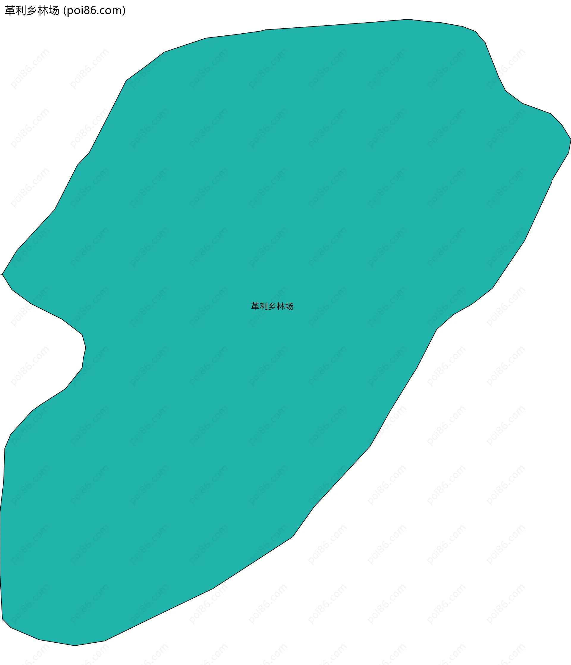 革利乡林场边界地图