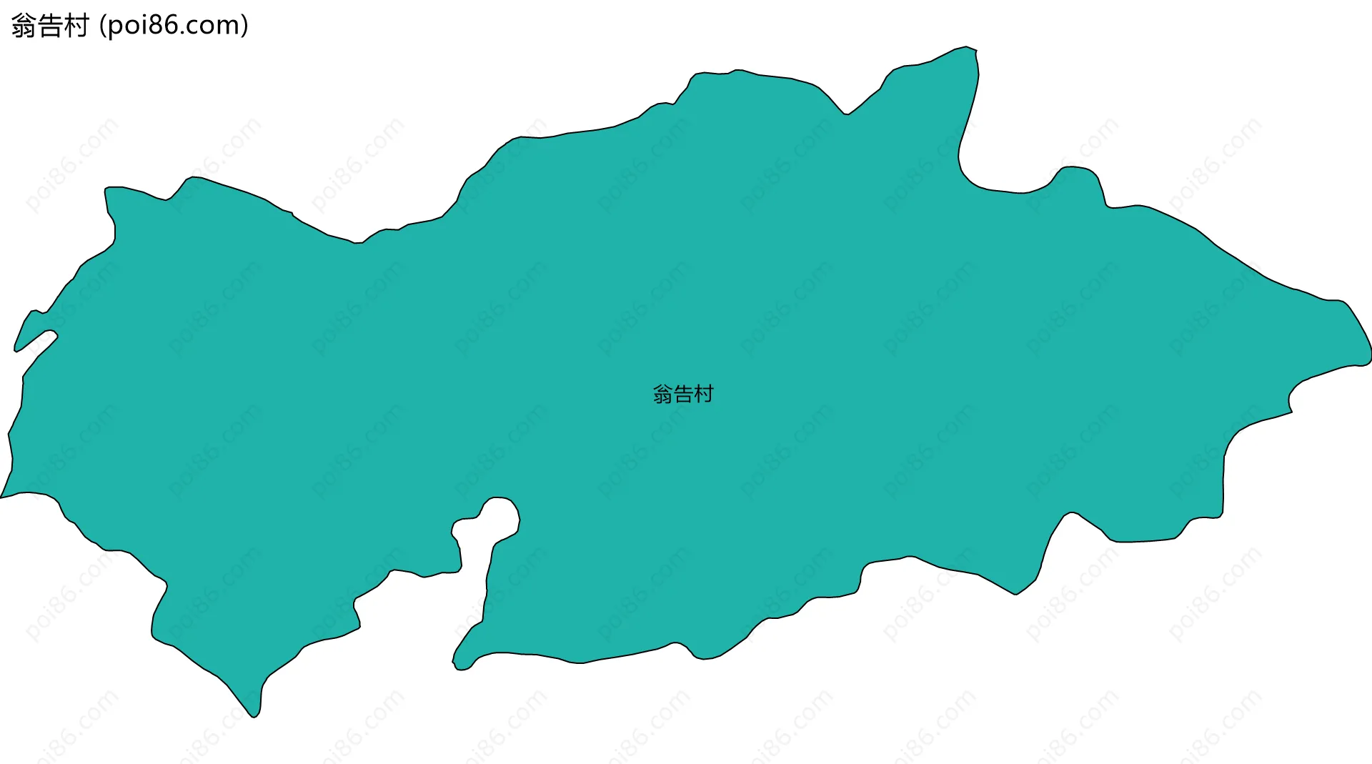 翁告村边界地图