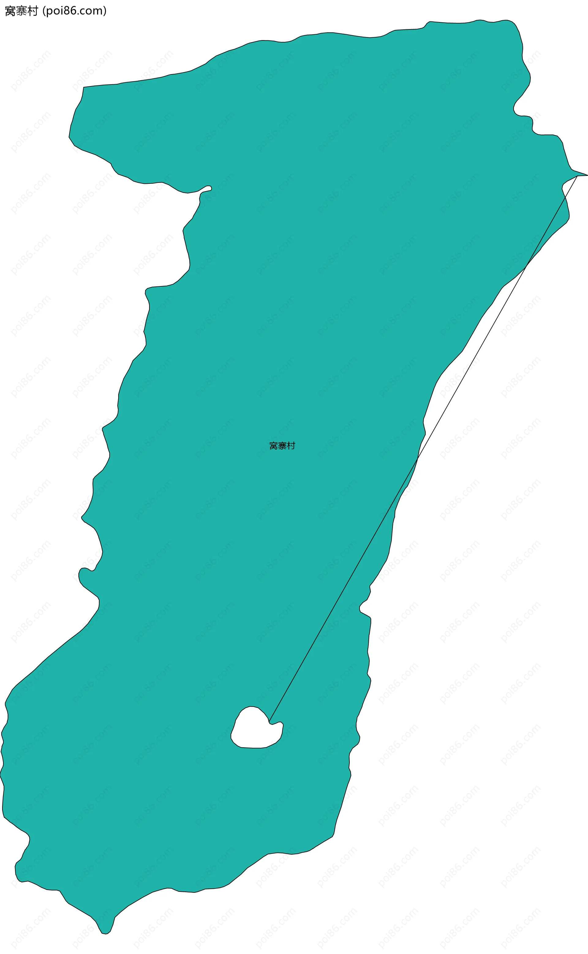 窝寨村边界地图