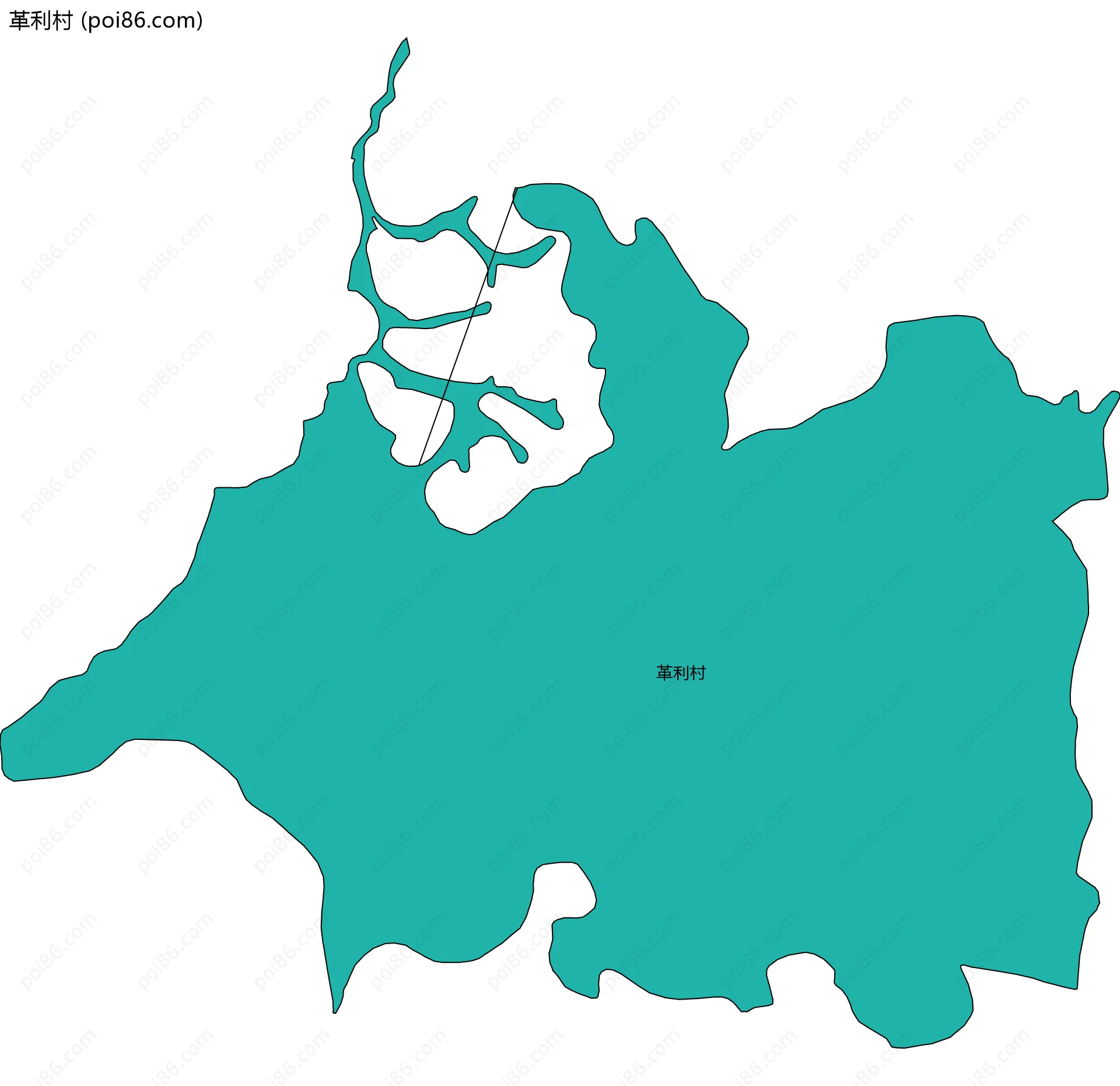 革利村边界地图