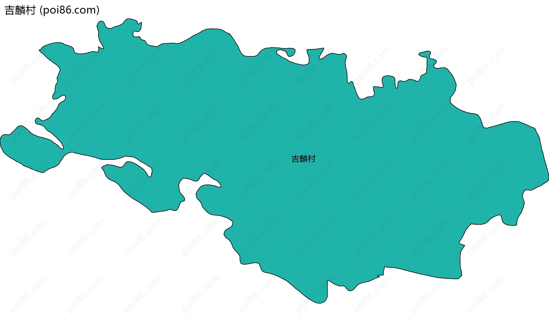 吉麟村边界地图