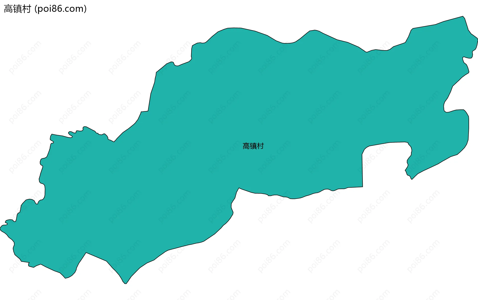 高镇村边界地图