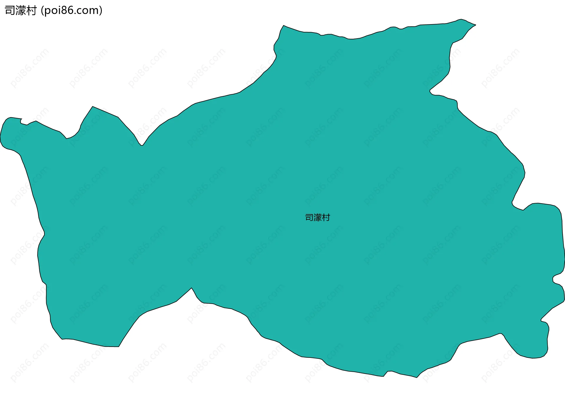 司濛村边界地图