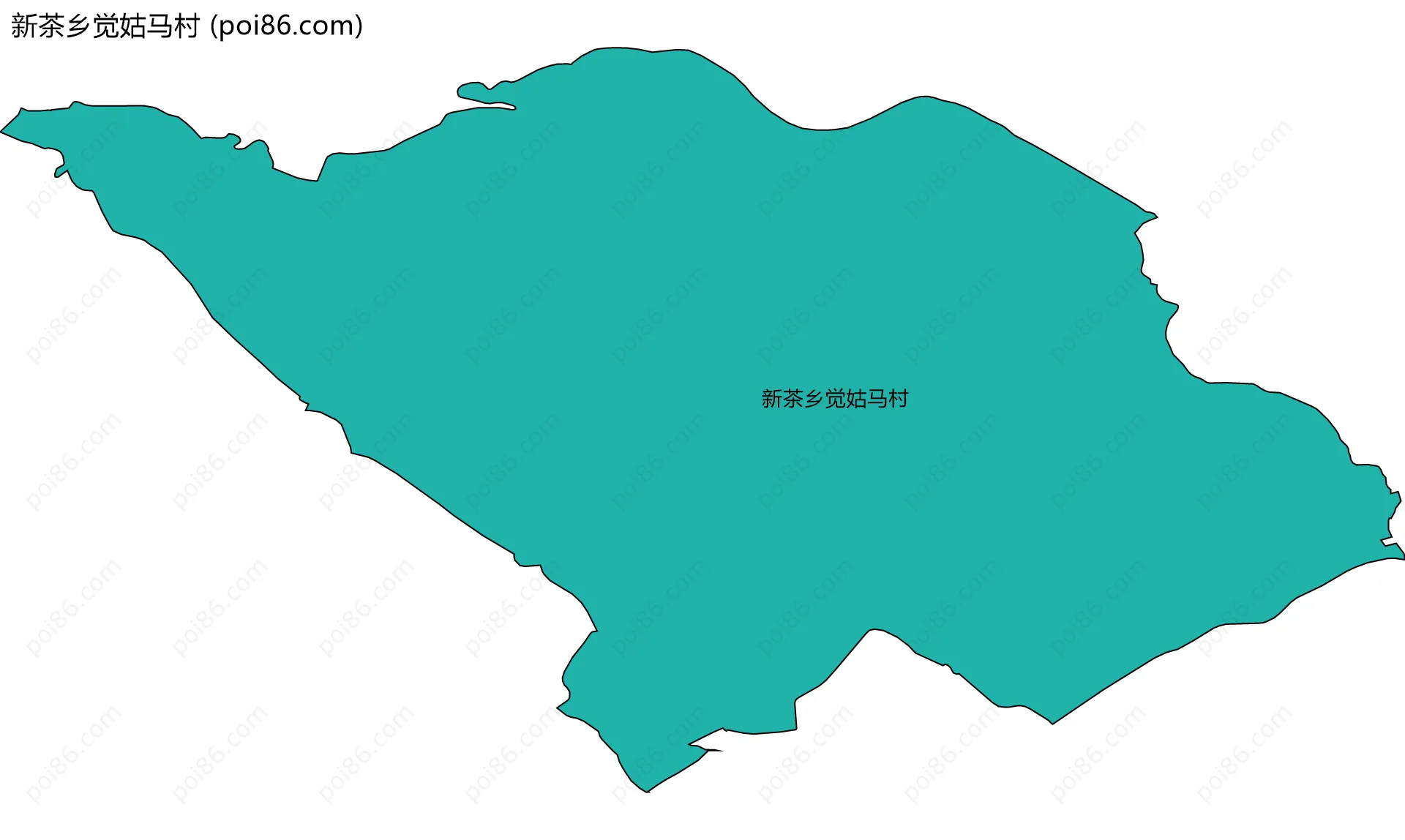 新茶乡觉姑马村边界地图