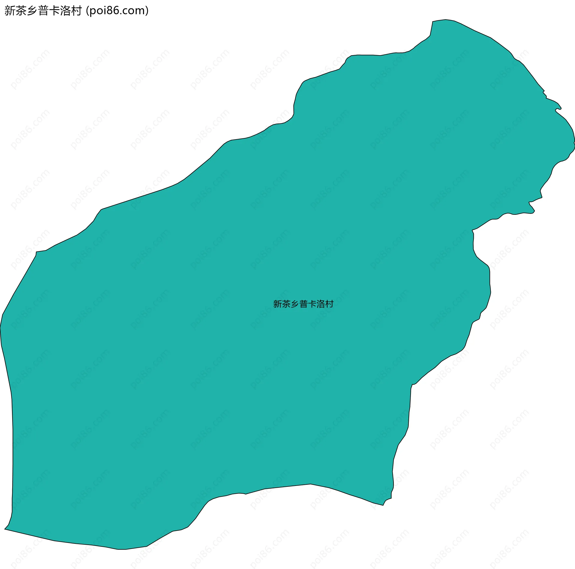 新茶乡普卡洛村边界地图