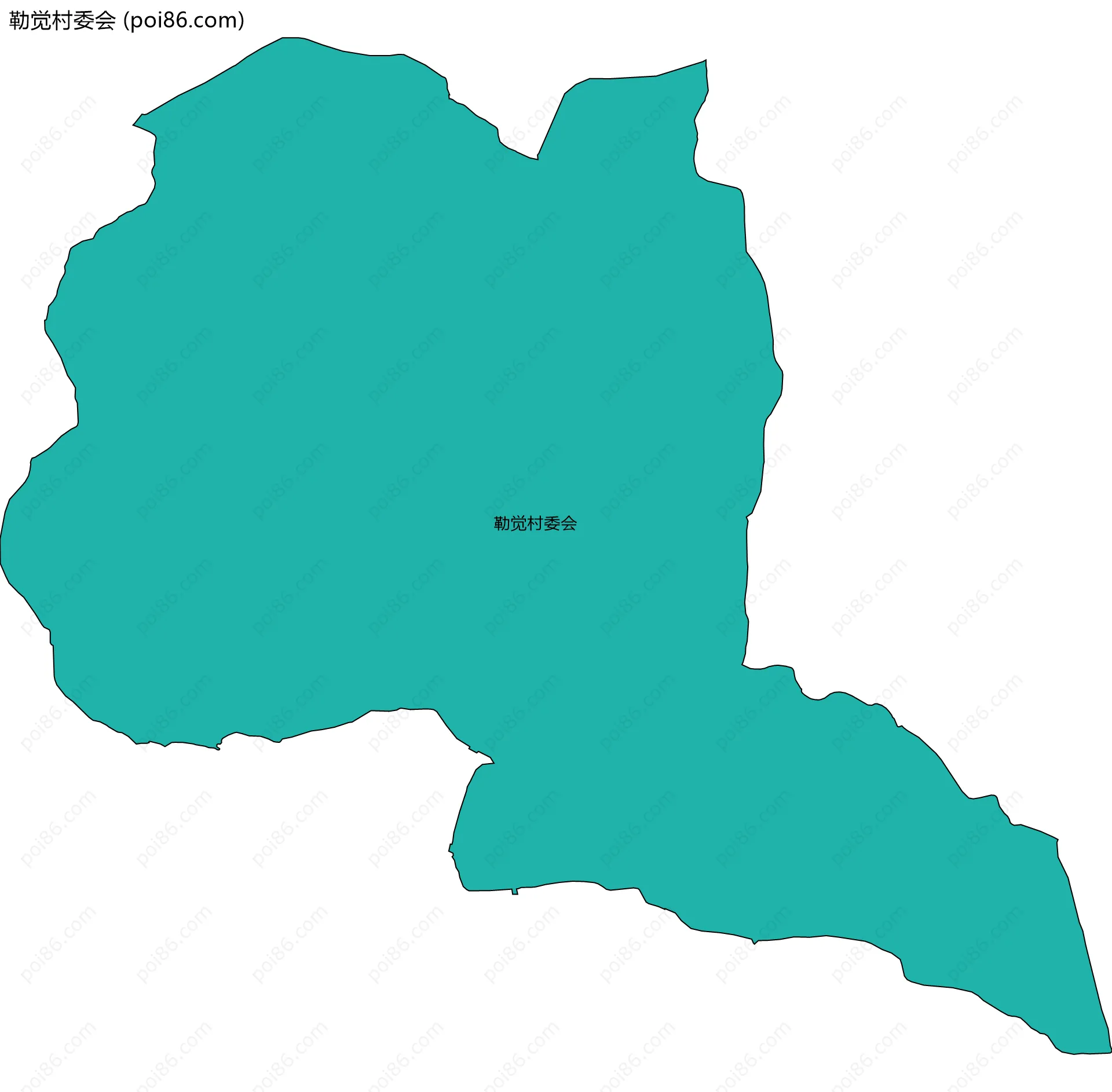 勒觉村委会边界地图