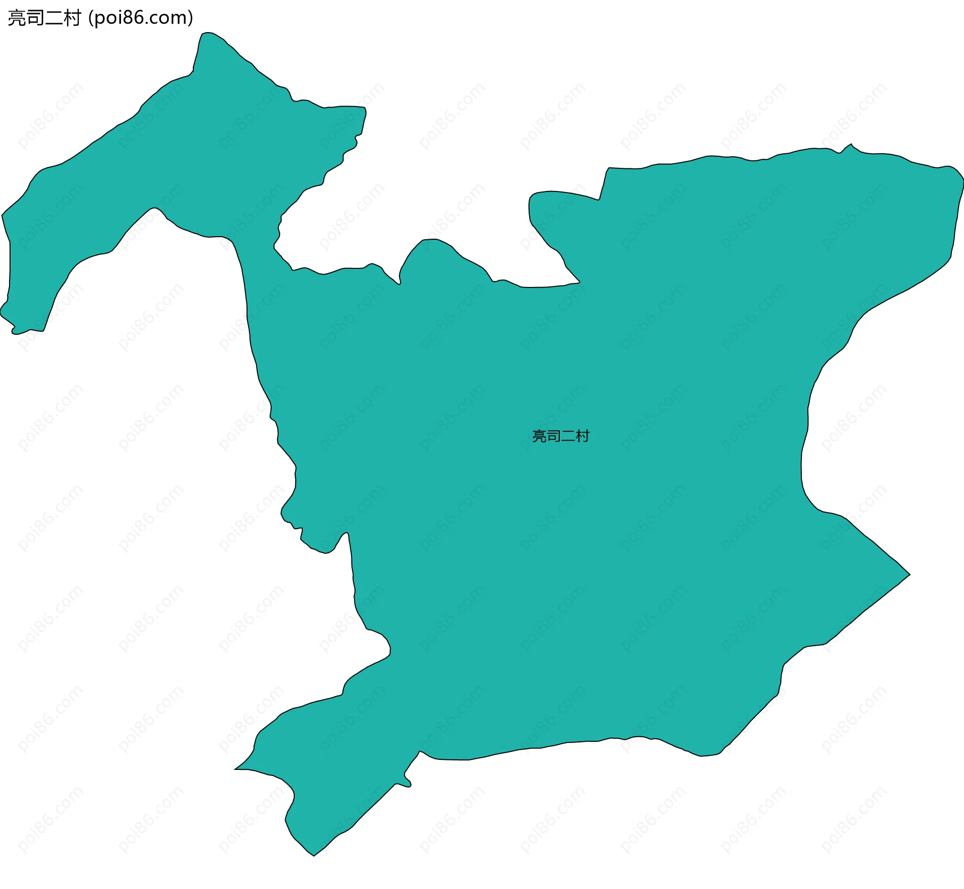 亮司二村边界地图