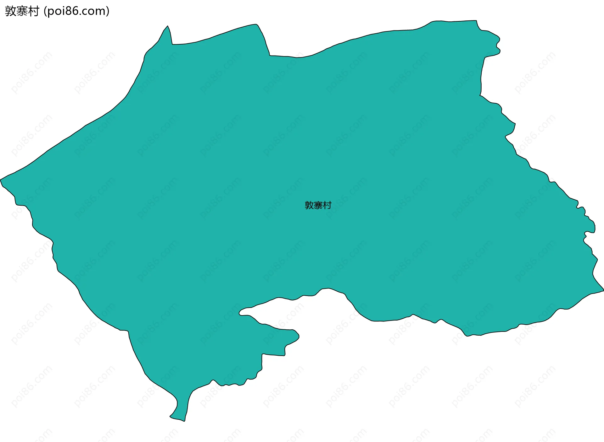 敦寨村边界地图