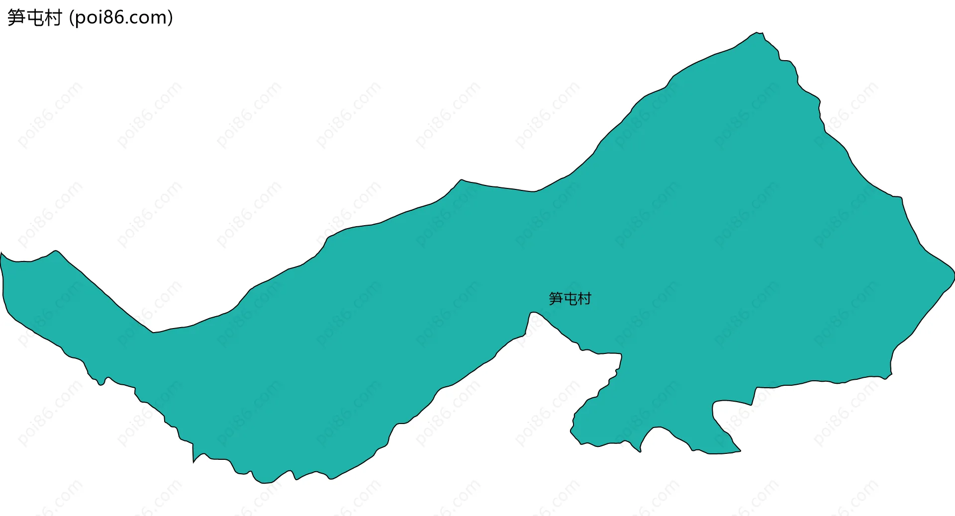 笋屯村边界地图