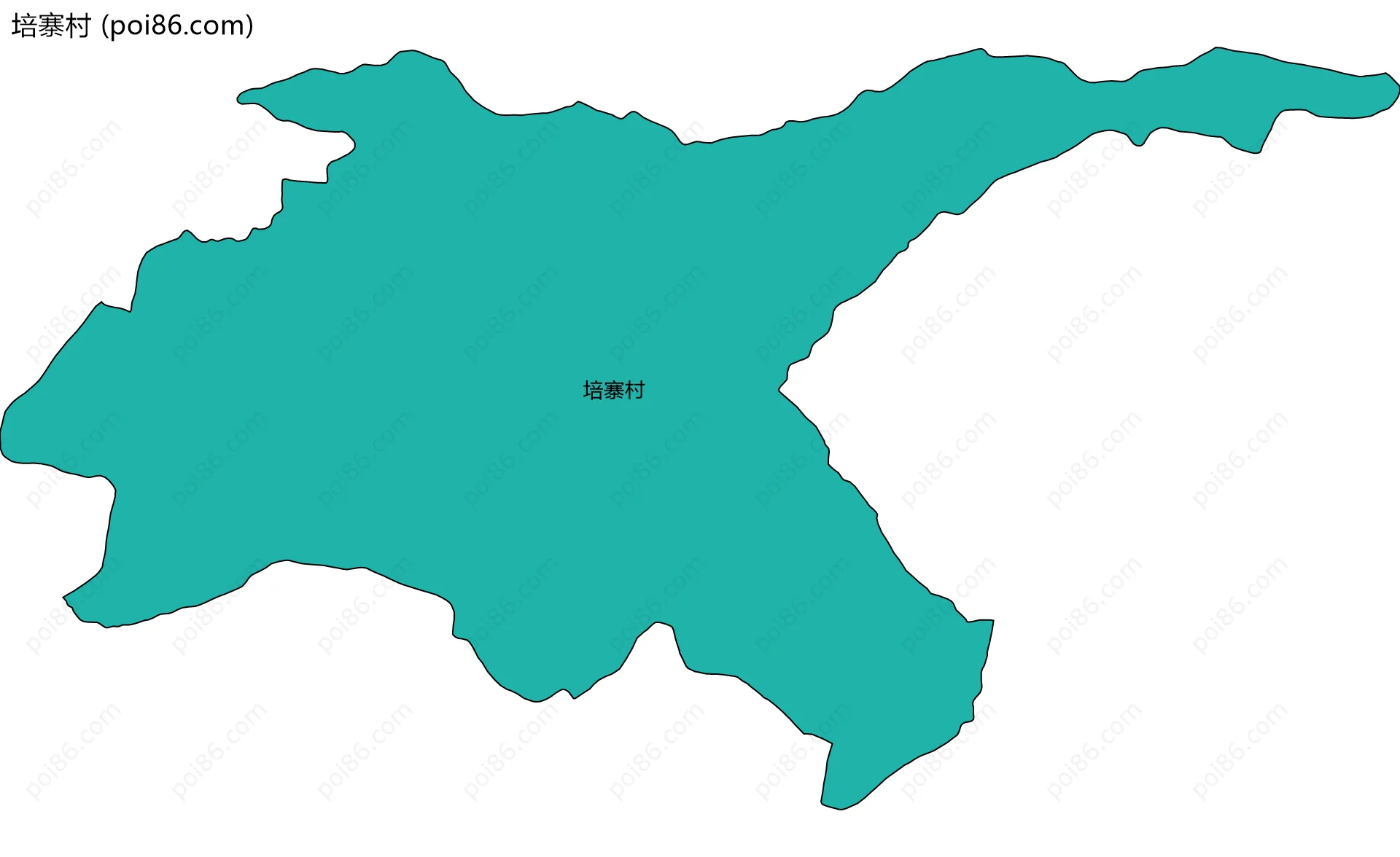 培寨村边界地图