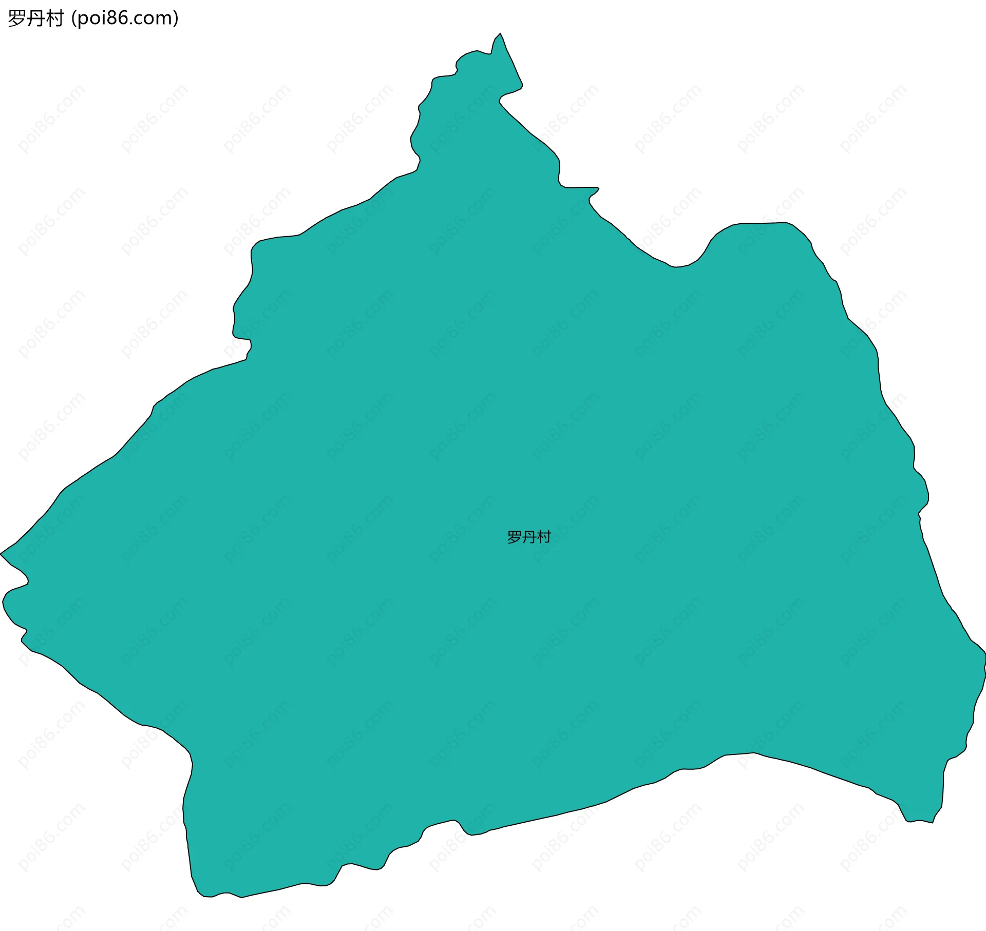 罗丹村边界地图