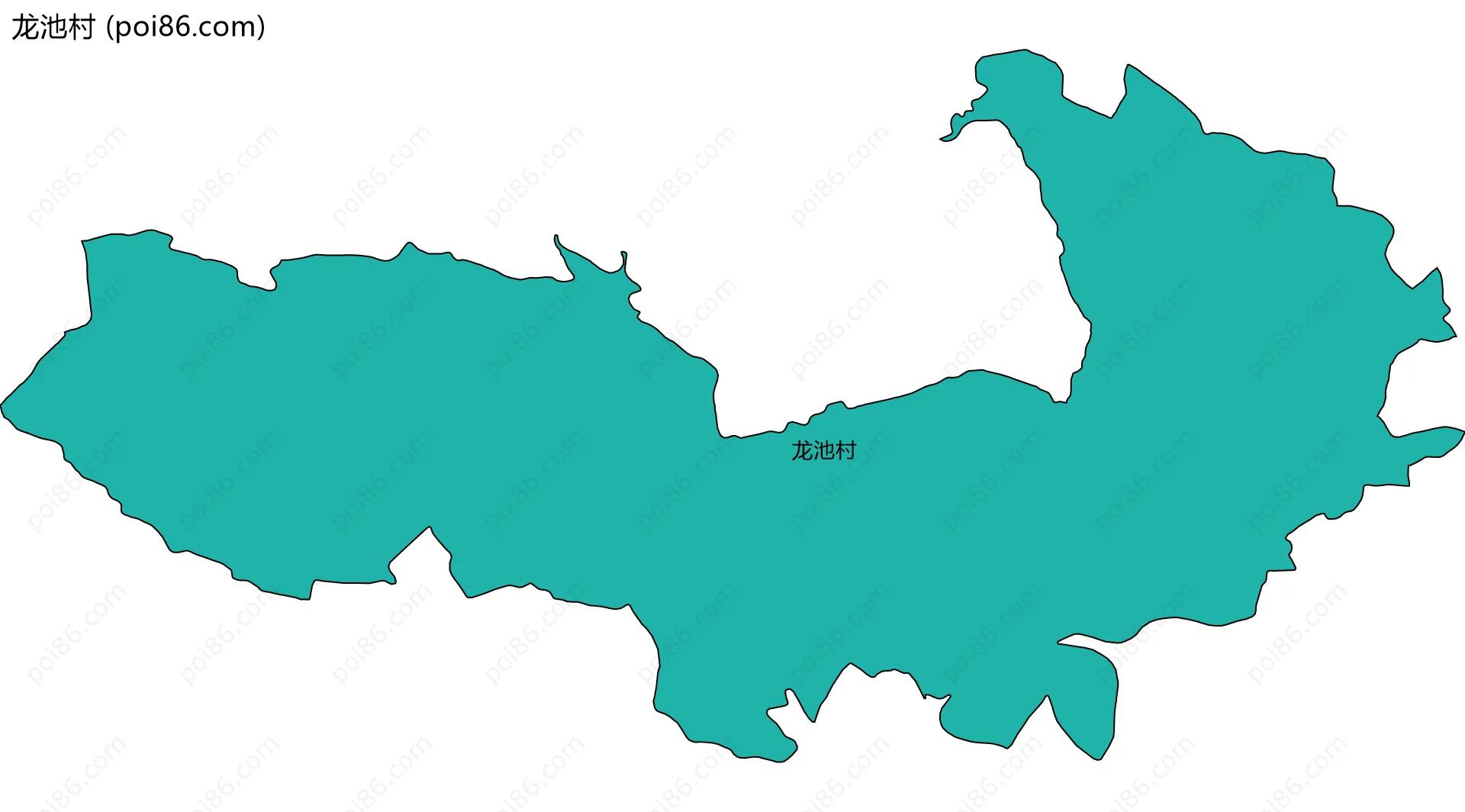 龙池村边界地图