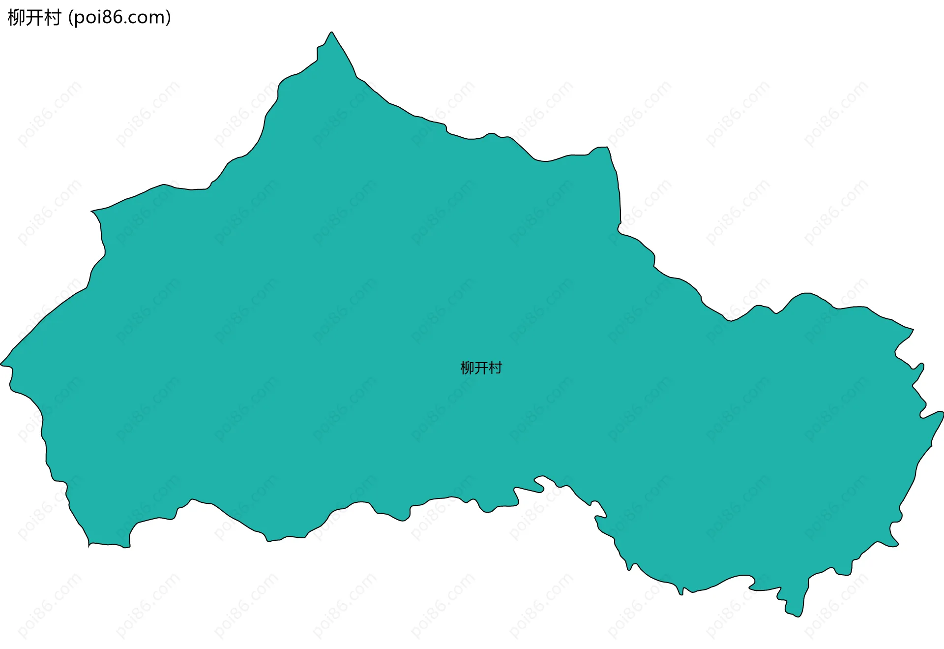 柳开村边界地图