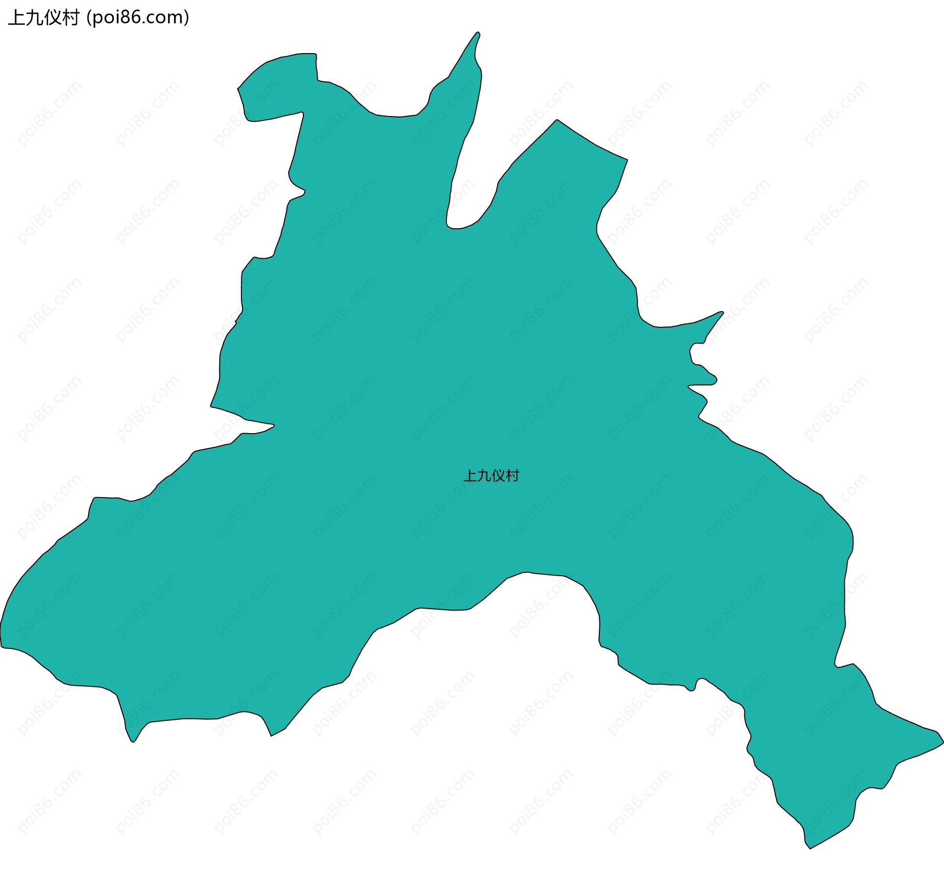 上九仪村边界地图