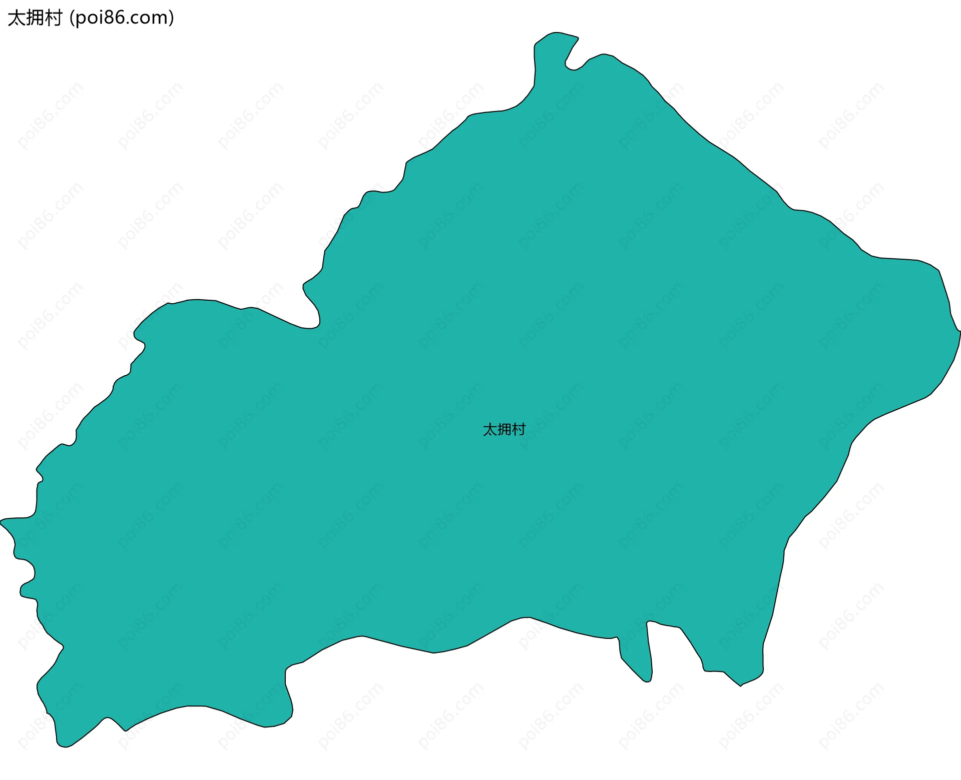 太拥村边界地图
