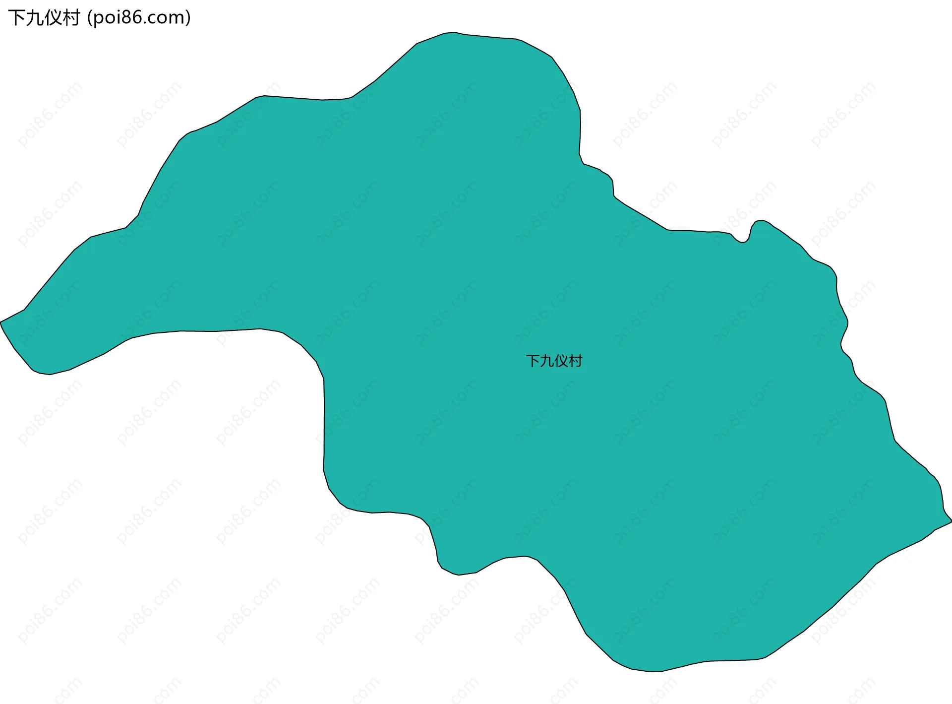 下九仪村边界地图