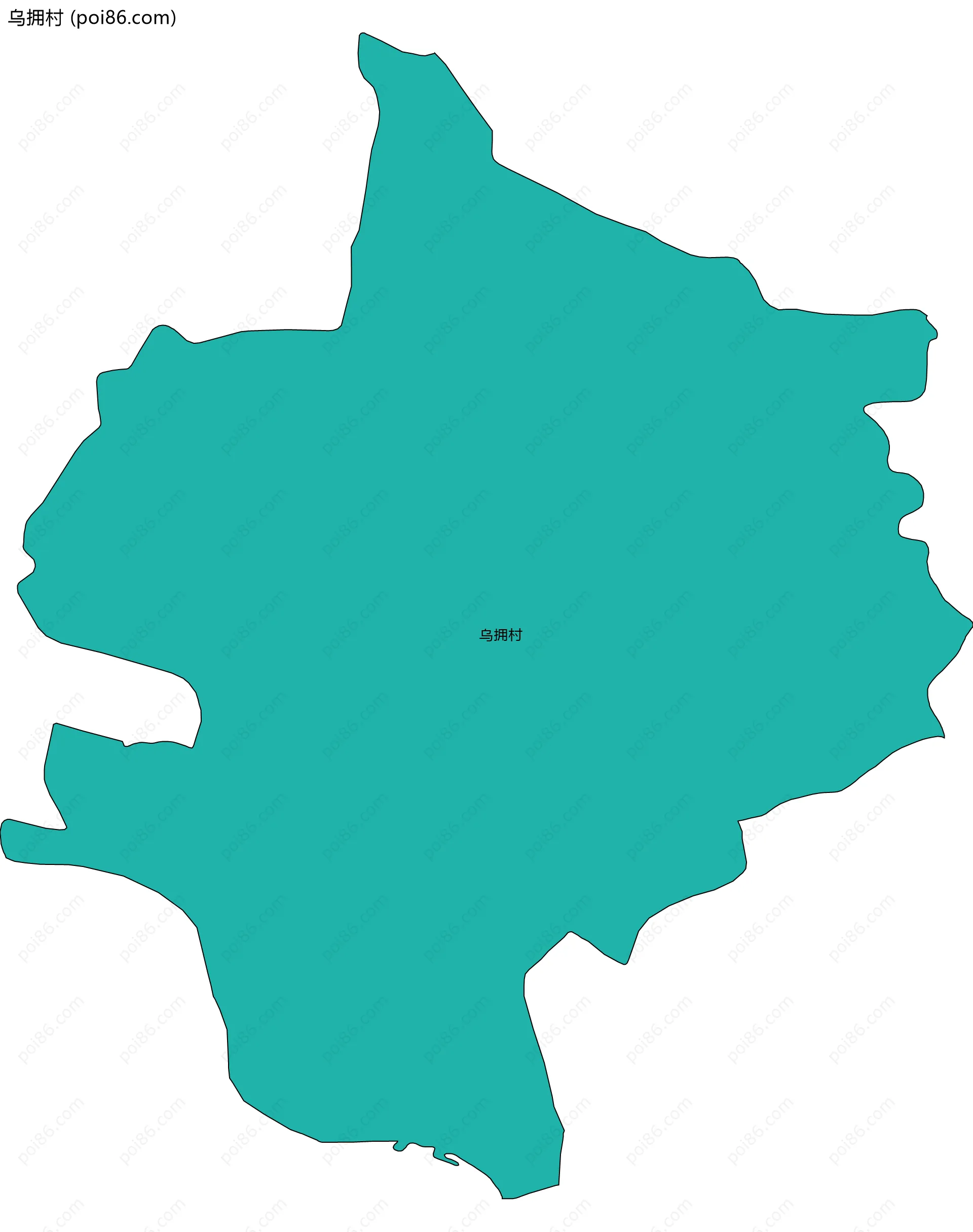 乌拥村边界地图