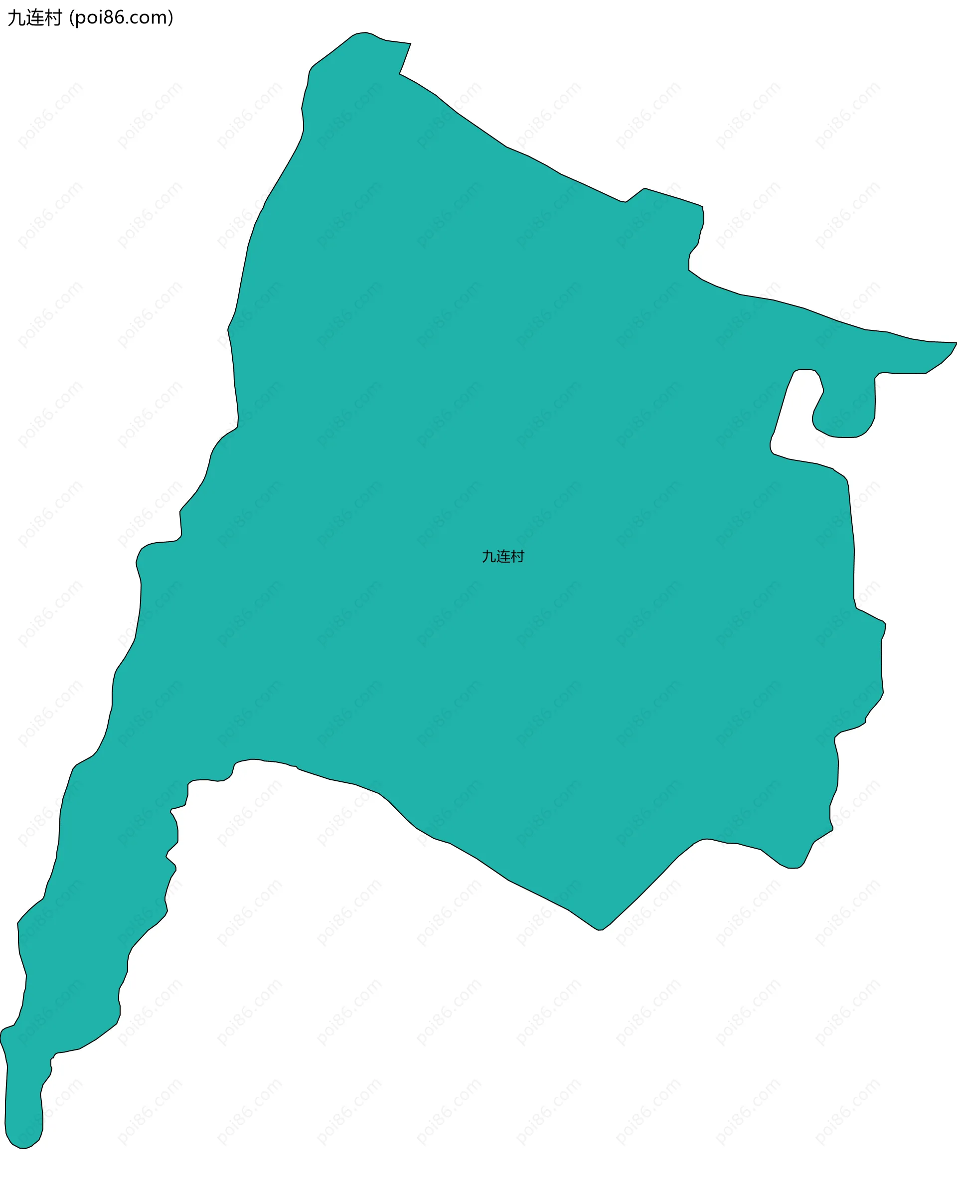 九连村边界地图