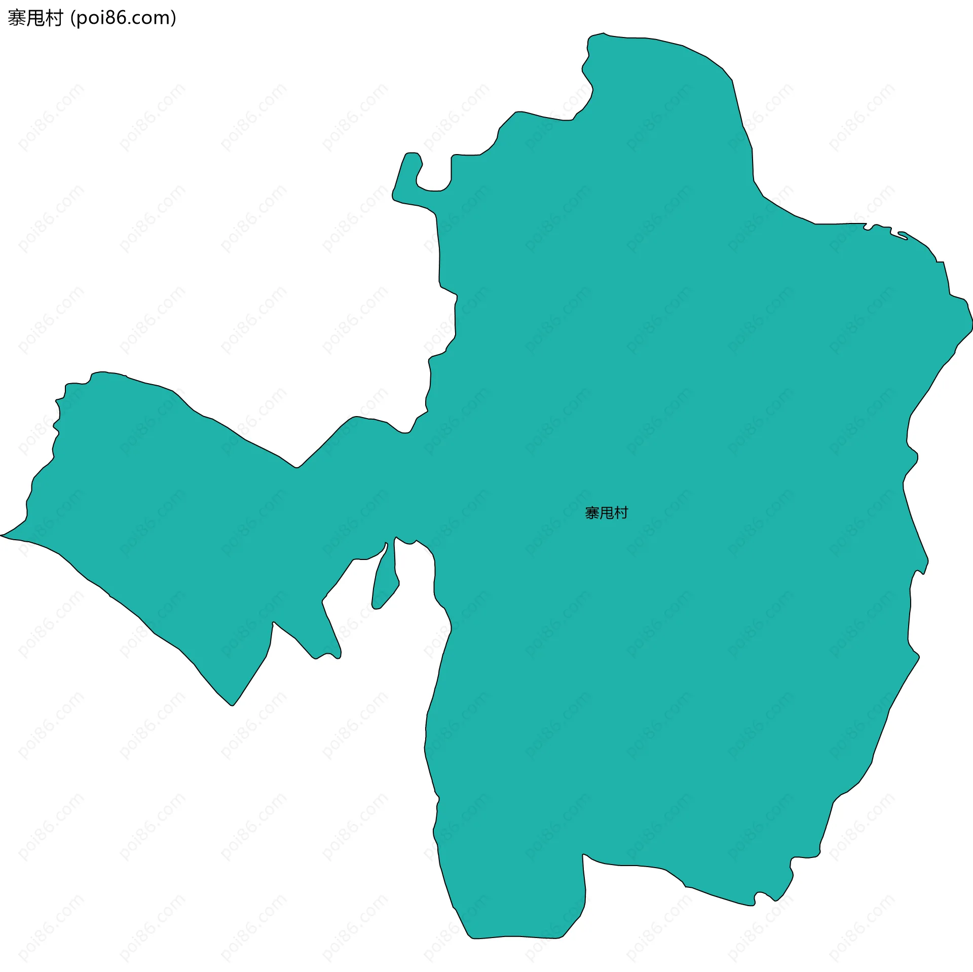 寨甩村边界地图