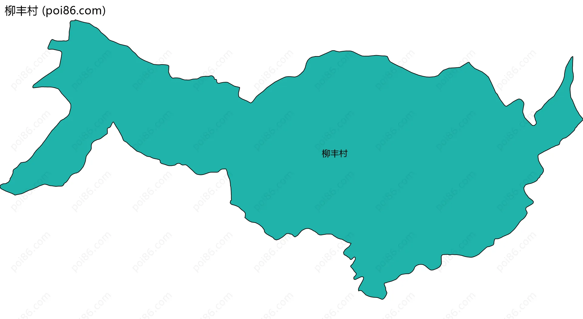 柳丰村边界地图