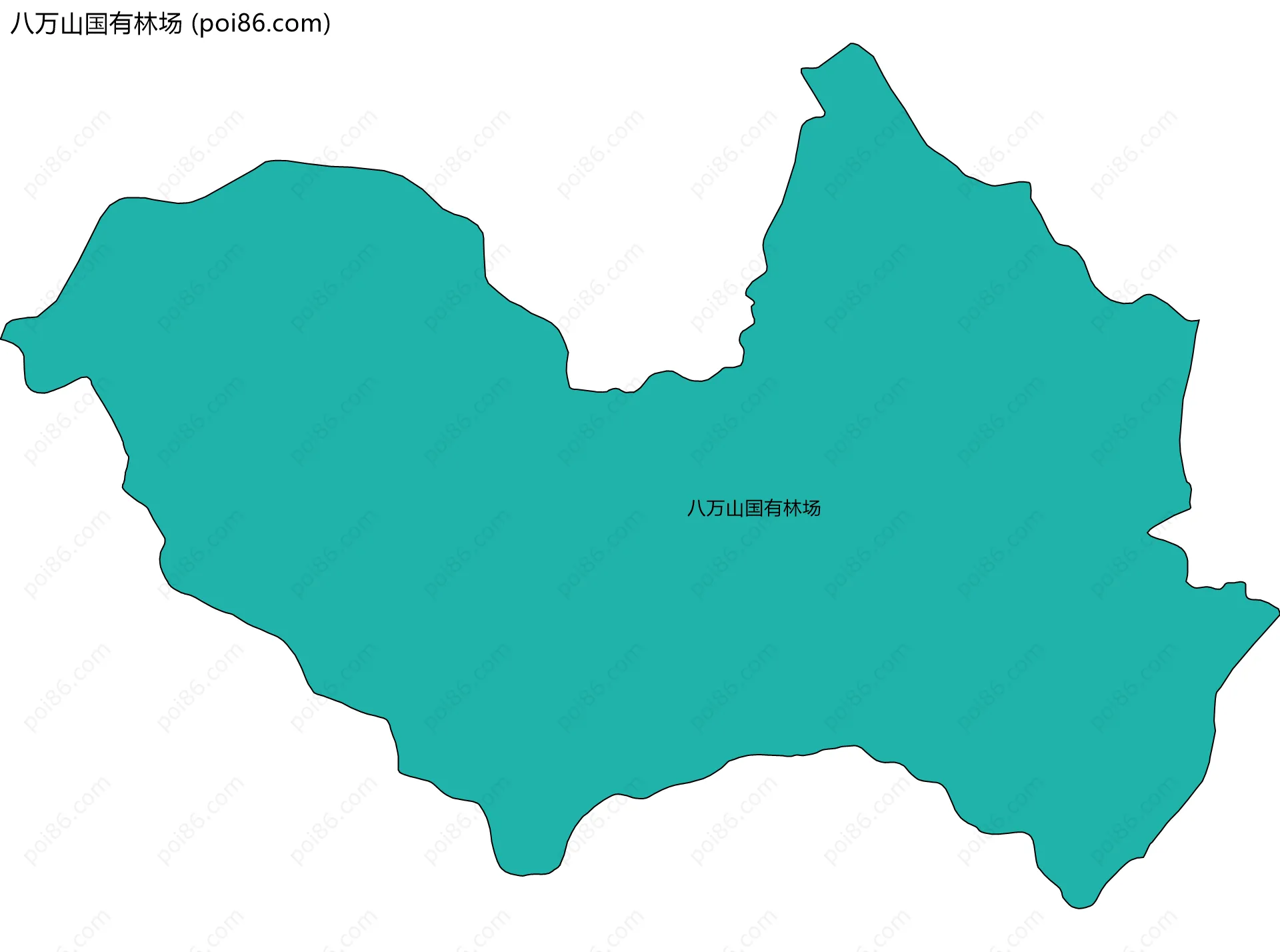 八万山国有林场边界地图