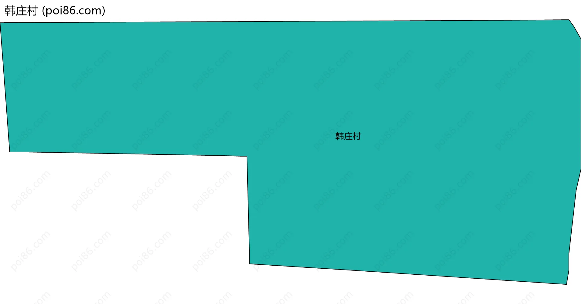 韩庄村边界地图