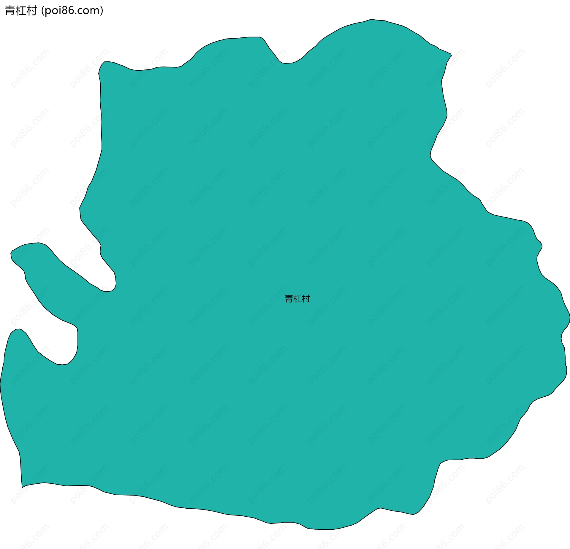 青杠村边界地图