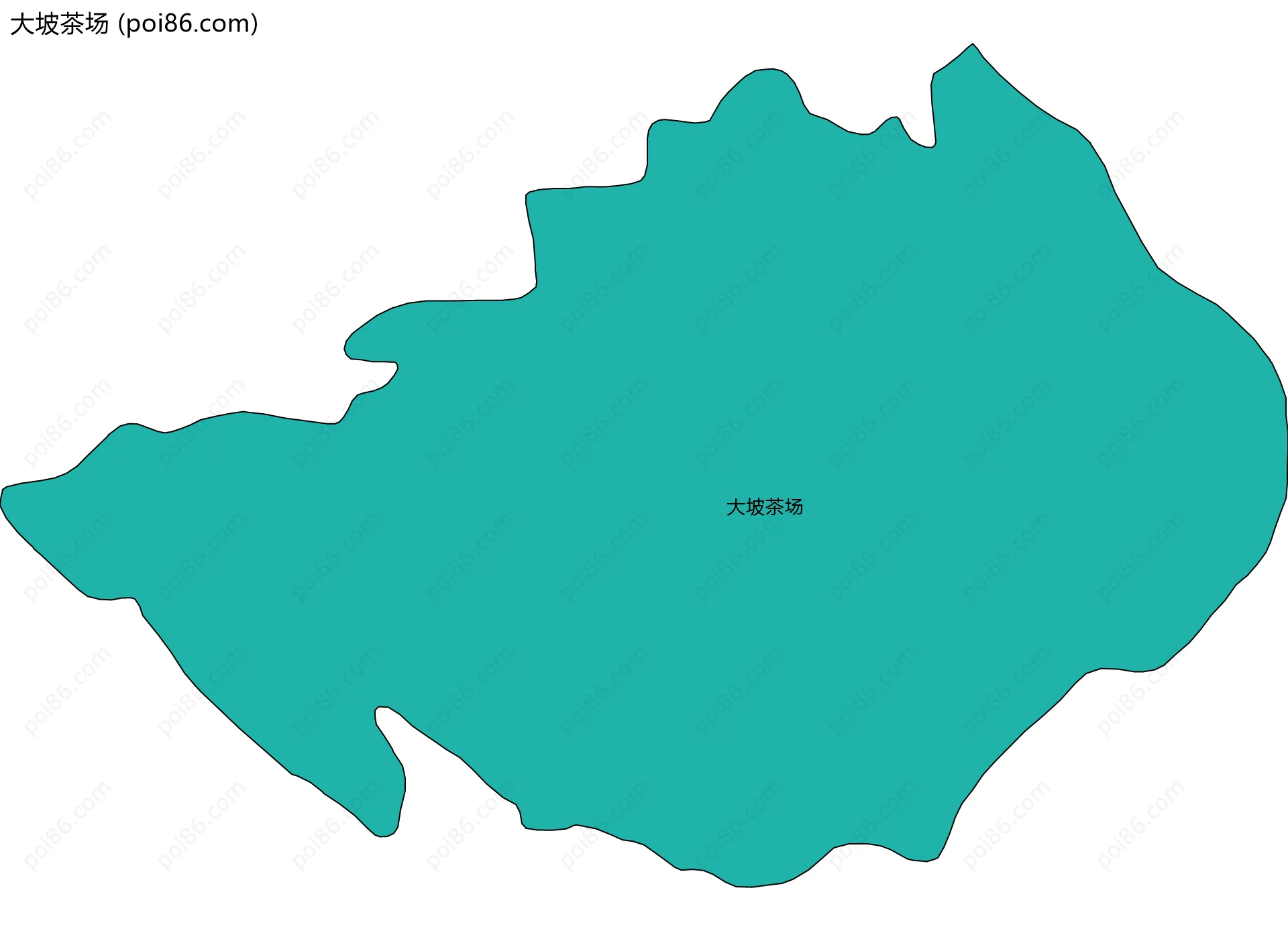大坡茶场边界地图