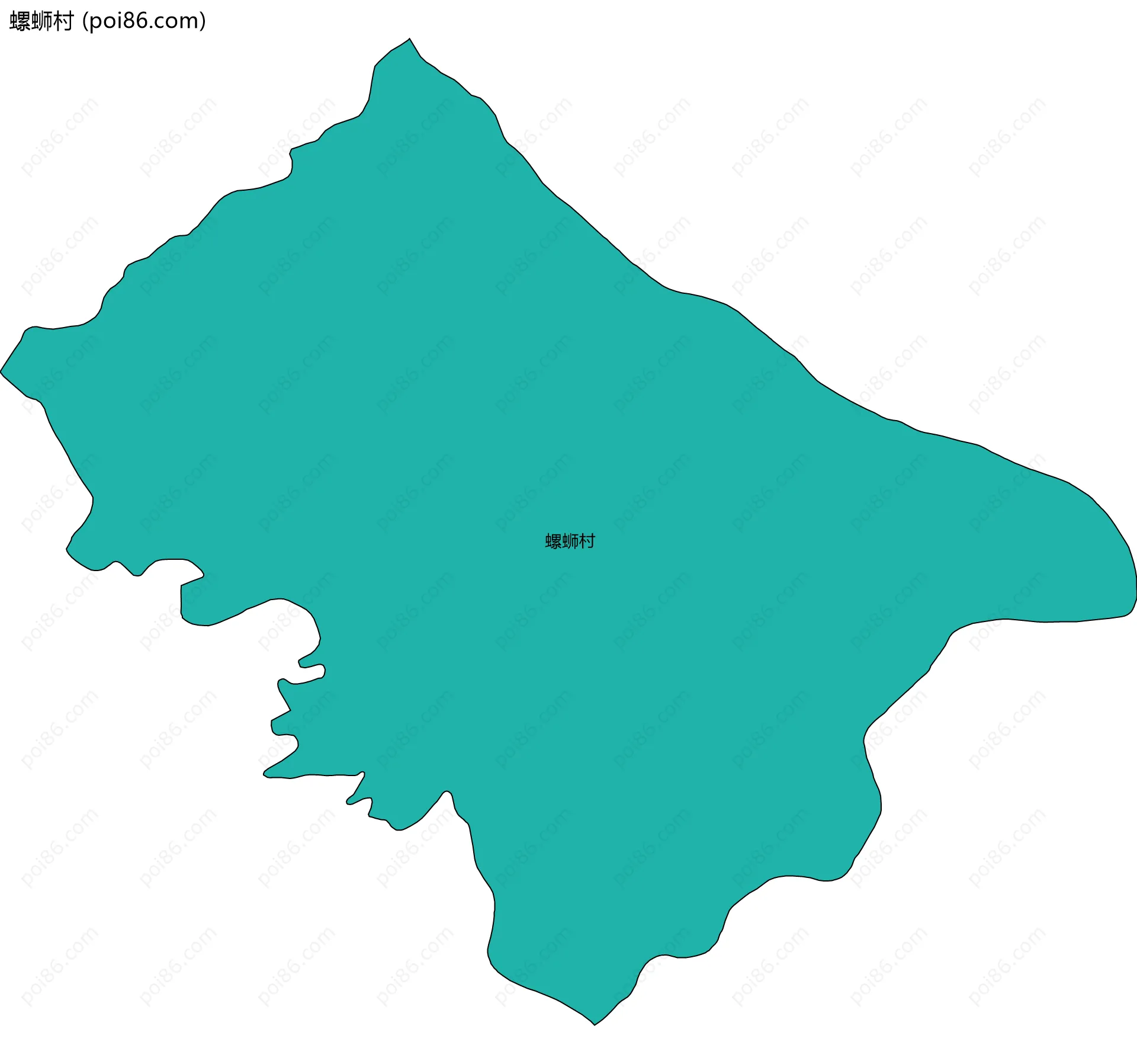 螺蛳村边界地图