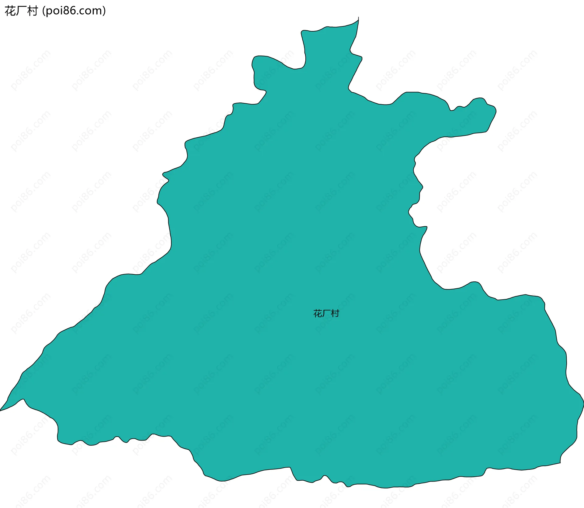花厂村边界地图
