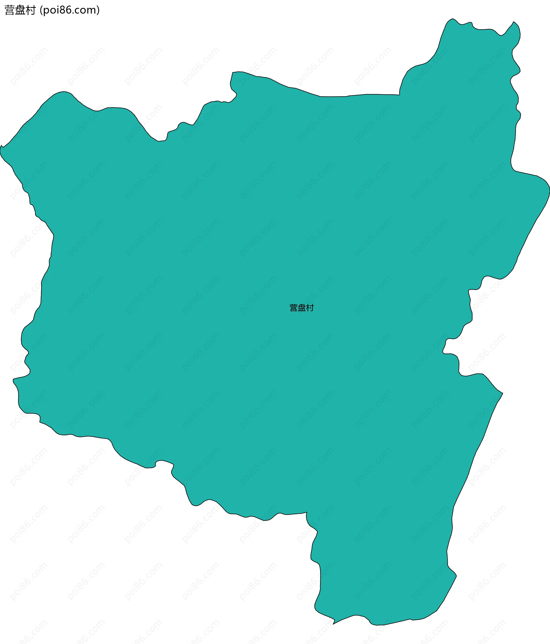 营盘村边界地图