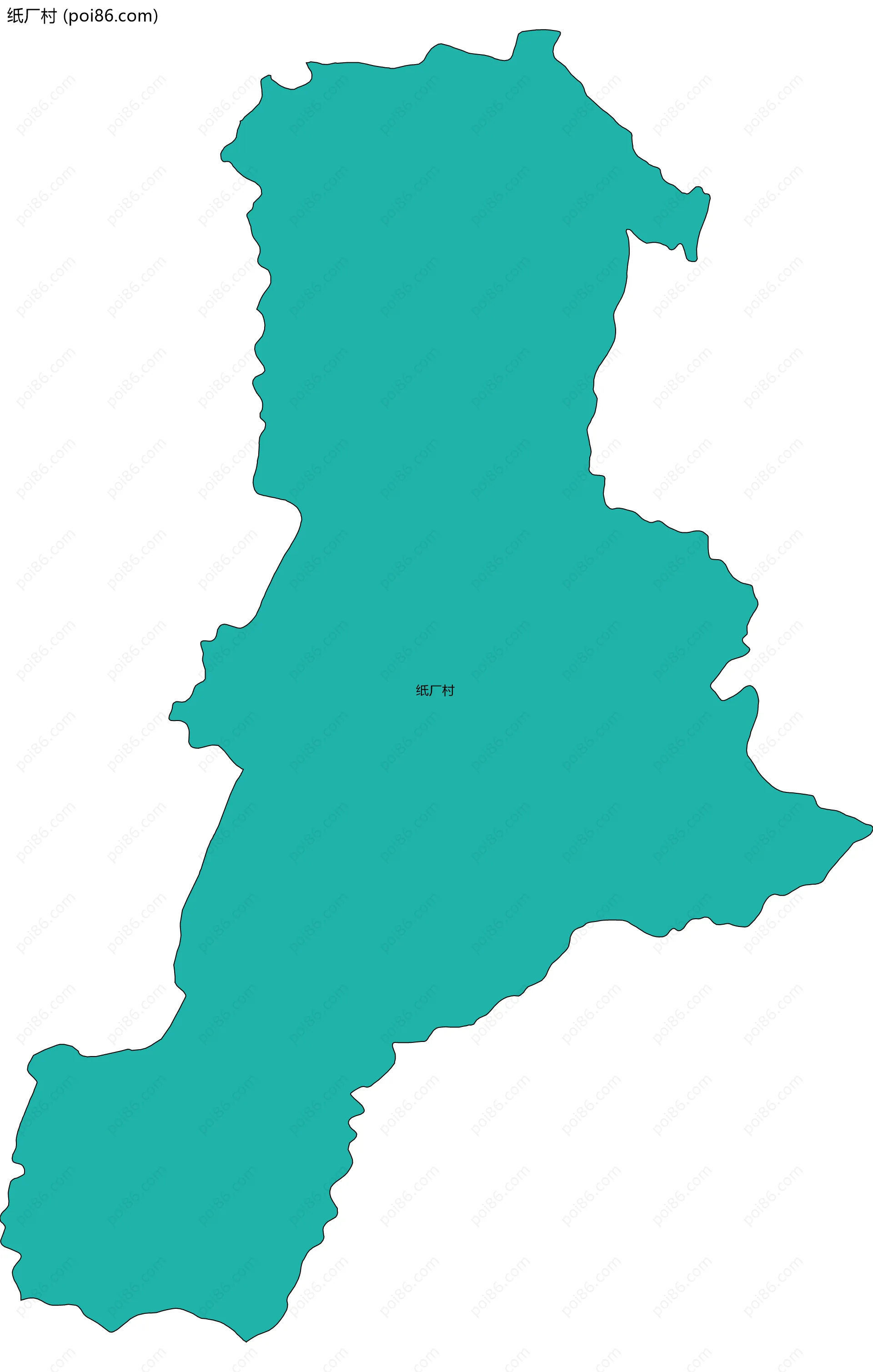 纸厂村边界地图