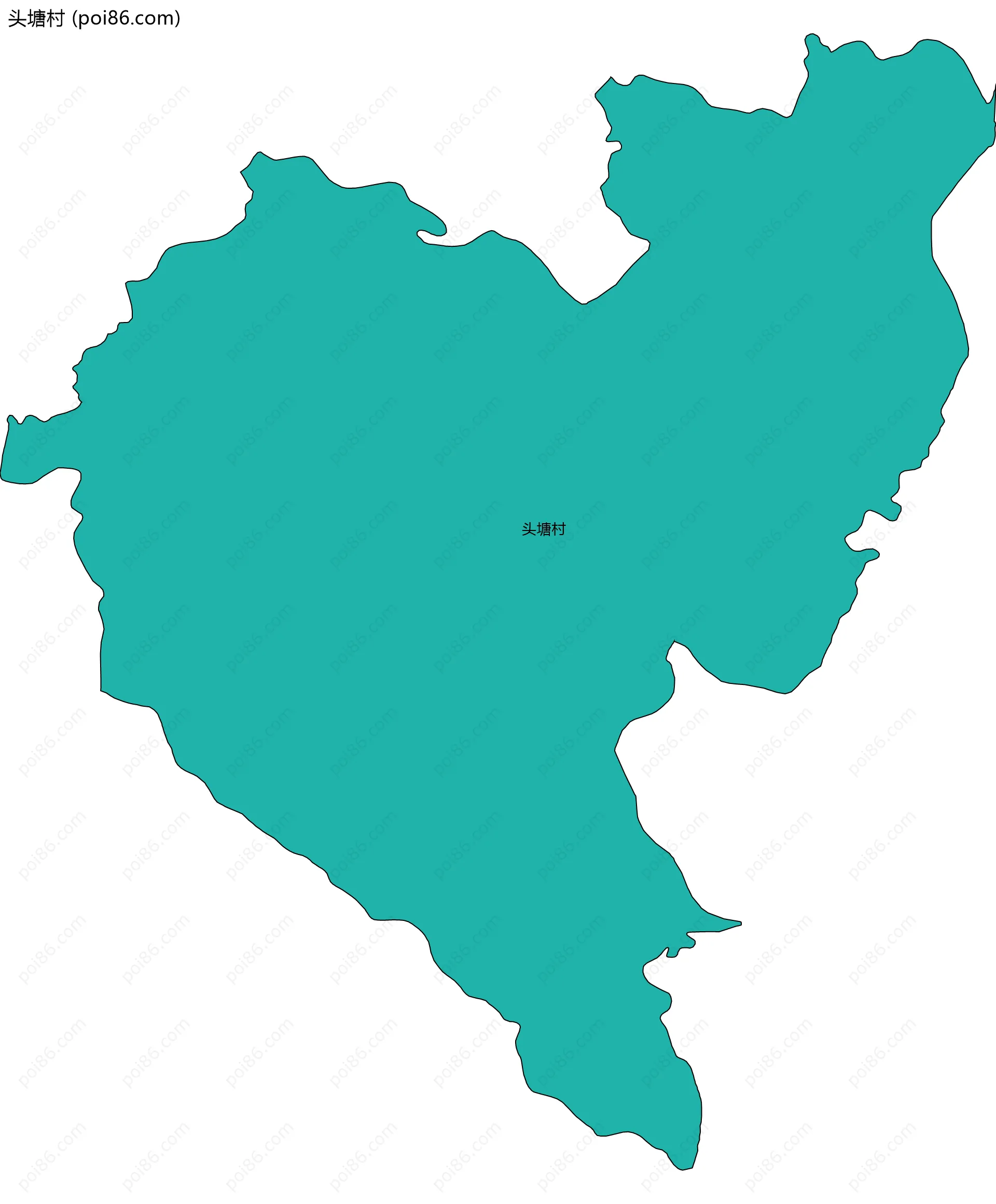 头塘村边界地图