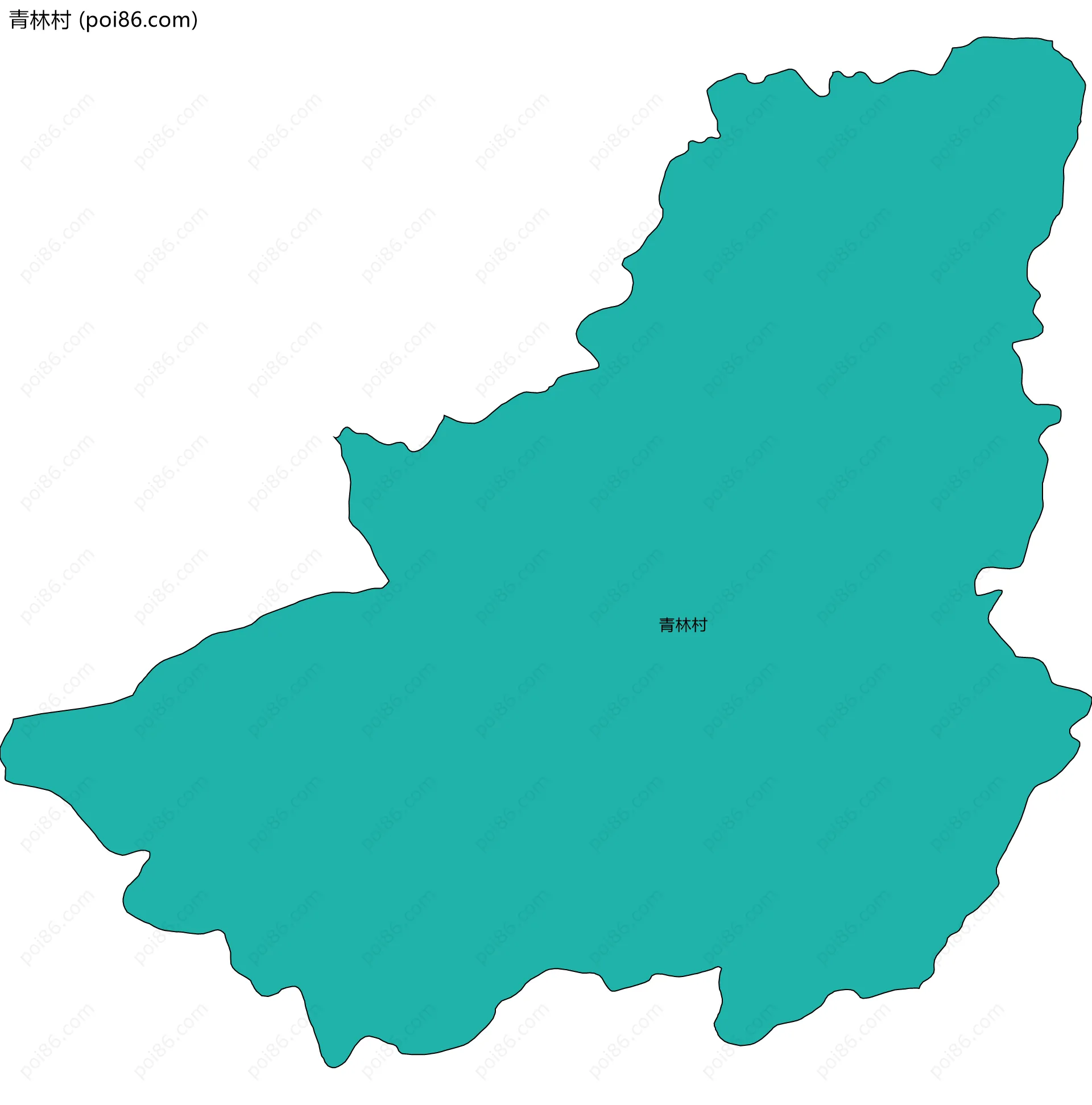 青林村边界地图