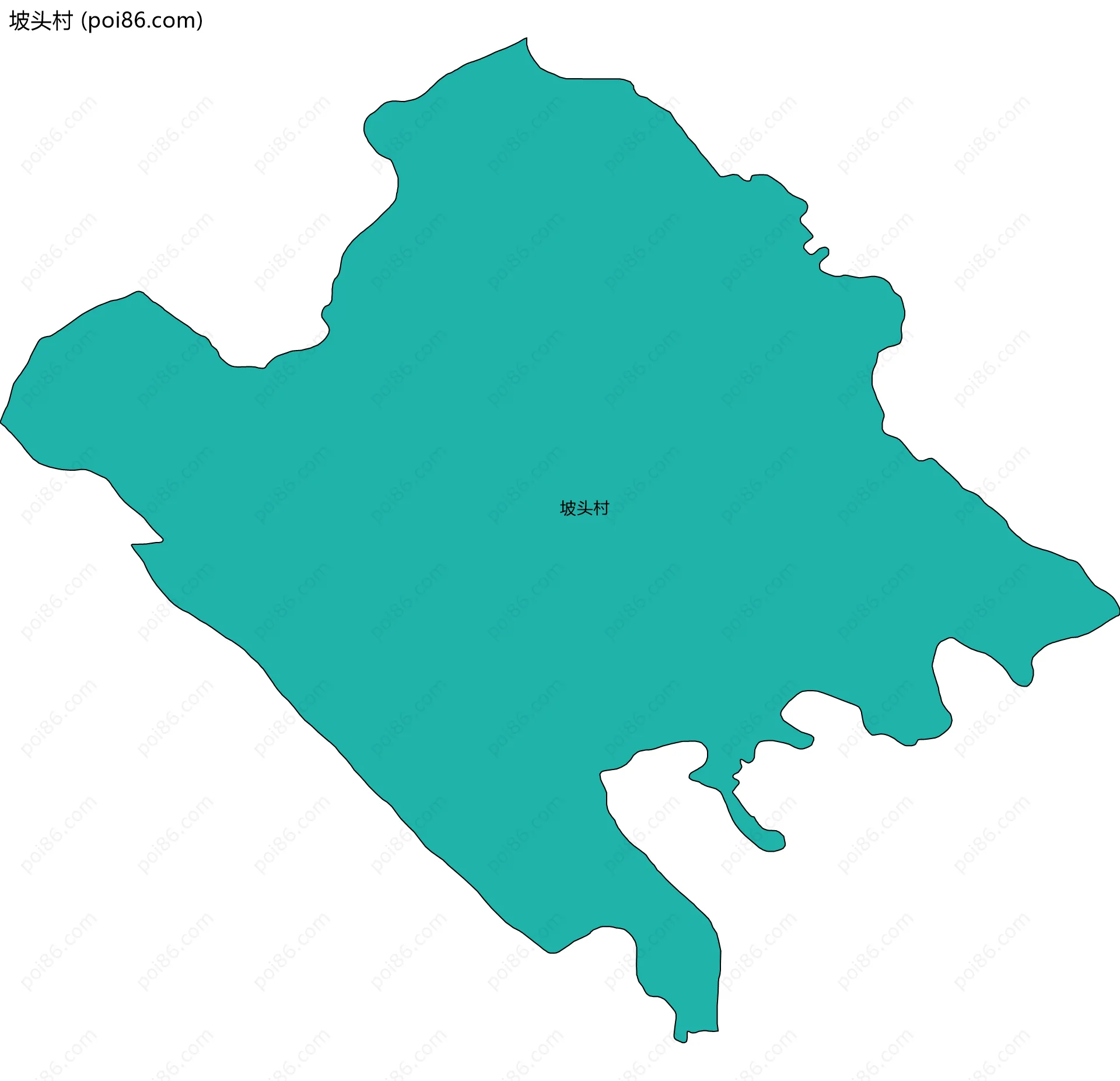 坡头村边界地图