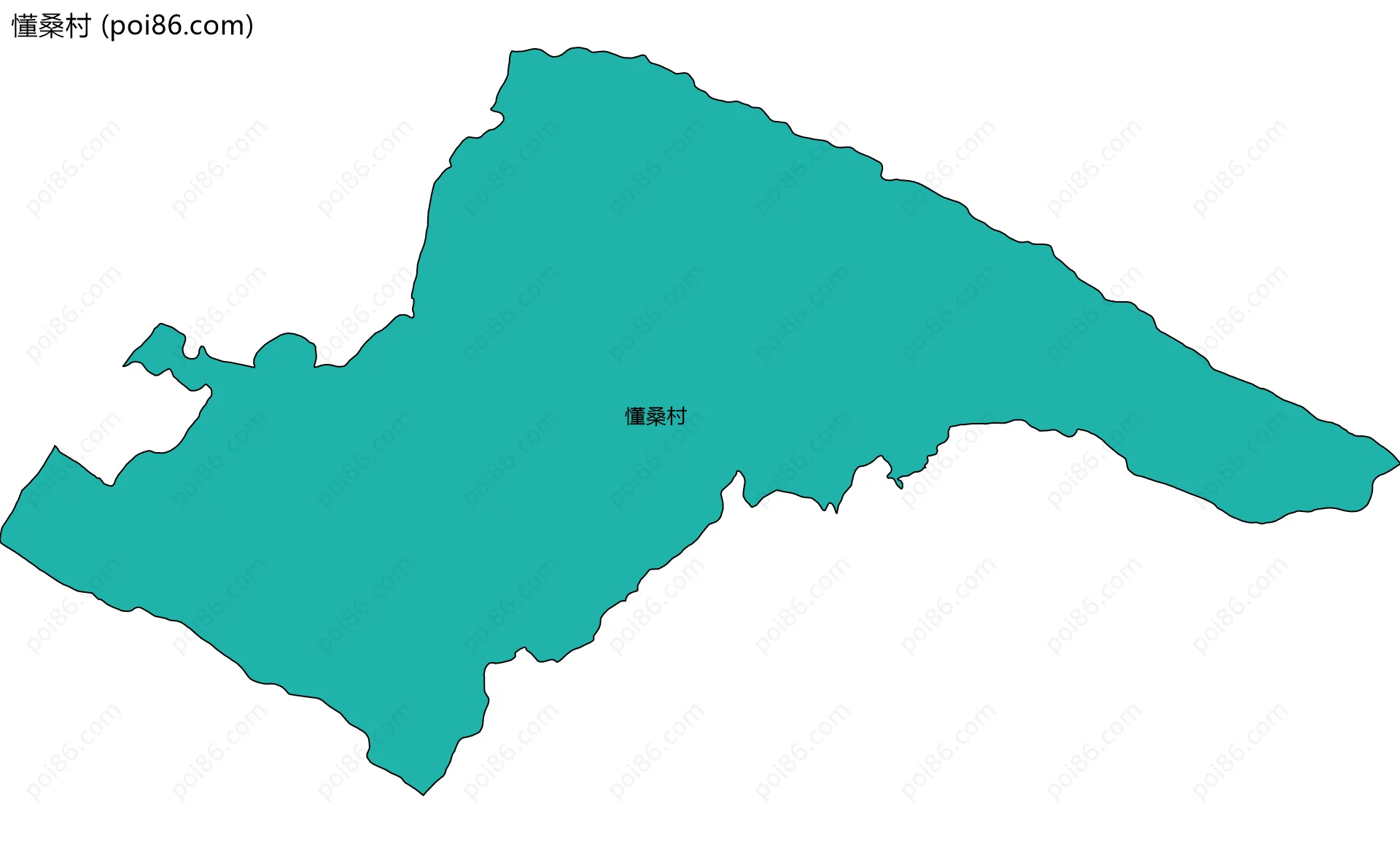 懂桑村边界地图