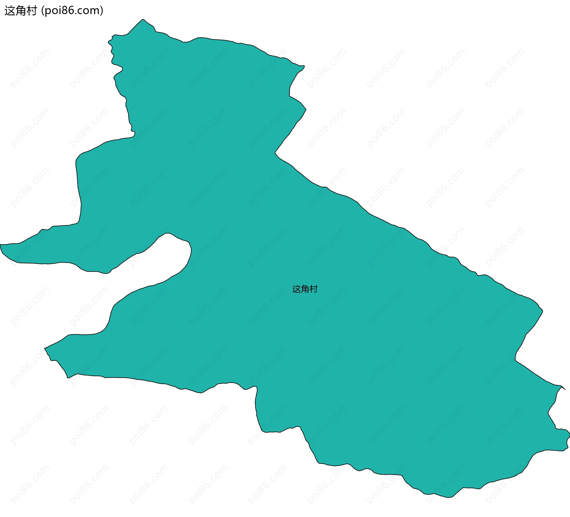 这角村边界地图